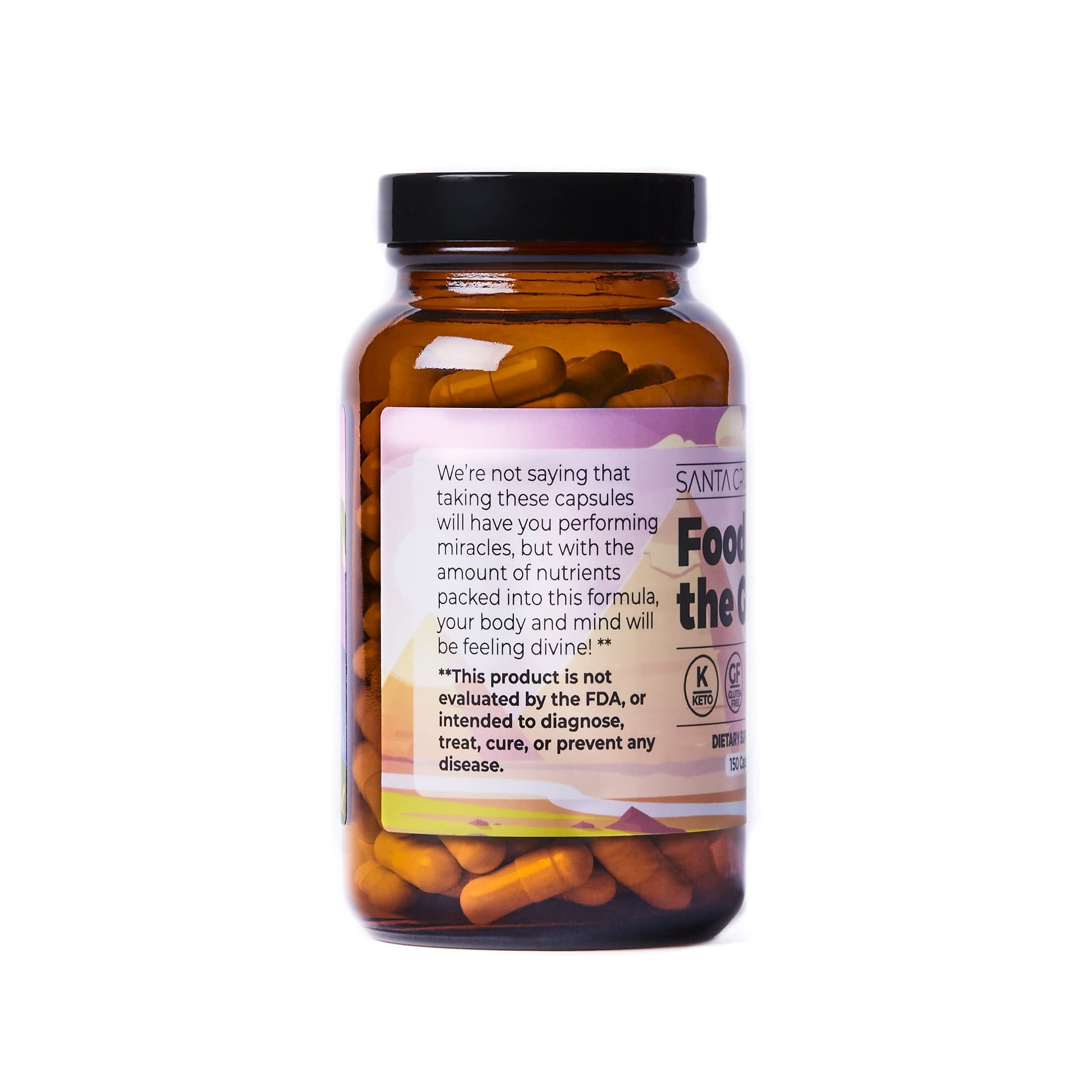 Santa Cruz Paleo, Food of the Gods Grass Fed Beef Organ Supplement for Men and Women, with Collagen, Maca Root, Colostrum, Bone Broth, Iron, Vitamin B12, Gluten Free, Keto Friendly, 30 Servings Santa Cruz Paleo uk supplements