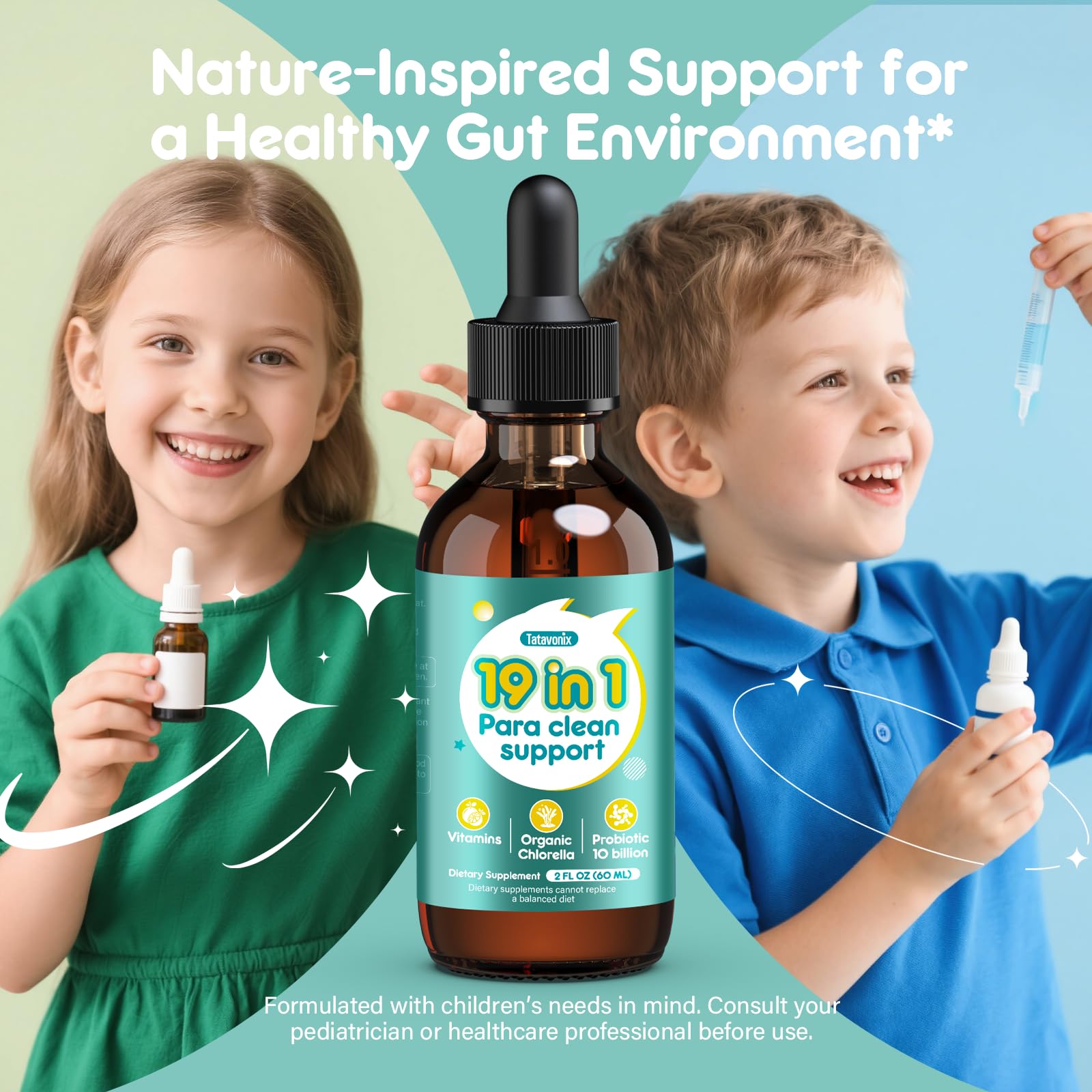 Tatavonix 19 in 1 Herbal Gut Cleanse Drops – Wormwood, Black Walnut, Chlorella 250mg, 10B Probiotics, Clove & Oregano – Liquid Detox Support for Adults & Kids, Alcohol-Free, 4oz Tatavonix uk supplements