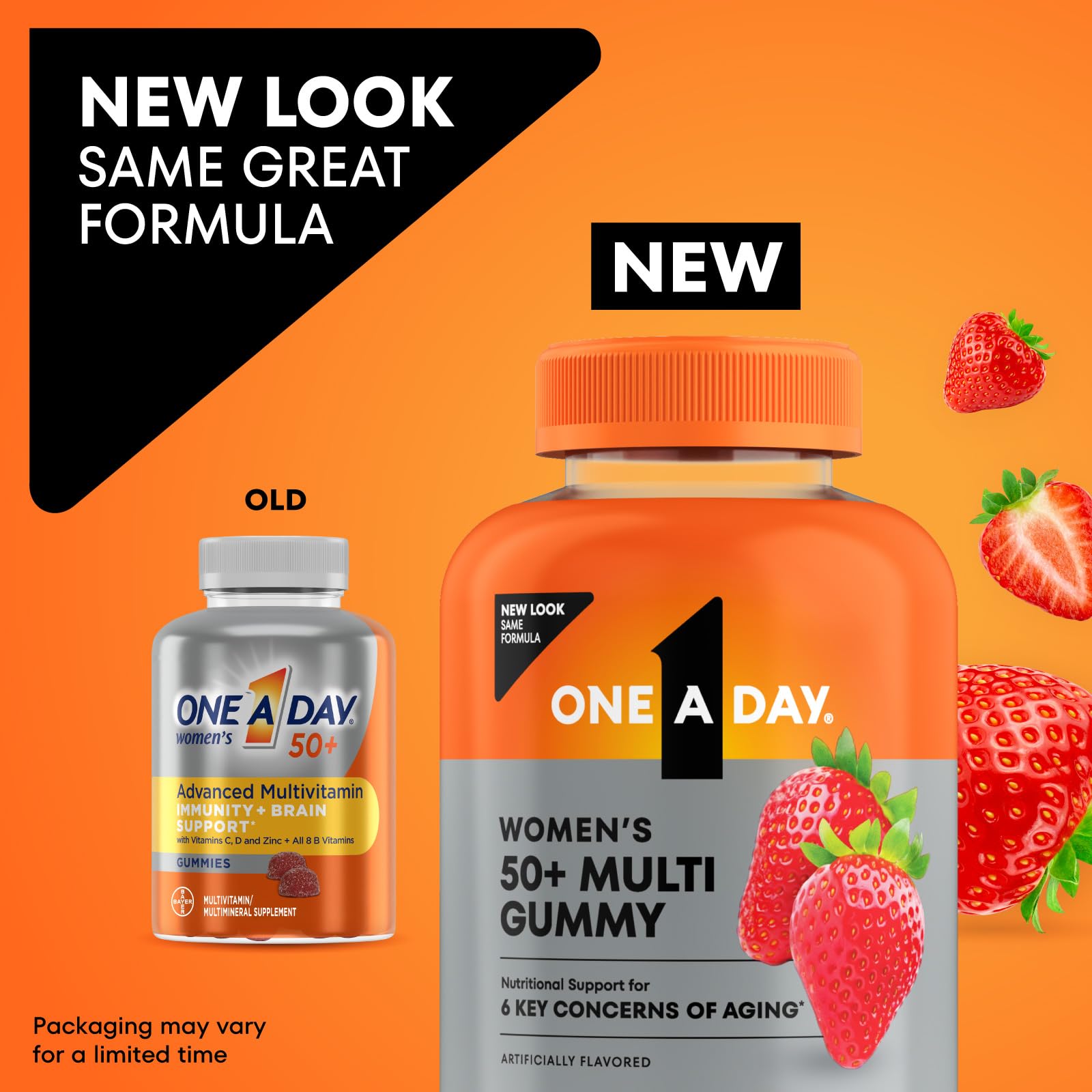 One A Day Multivitamin for Women 50 and Over, Women's Multivitamin Gummy 50 plus for Immune Support ONE A DAY uk supplements