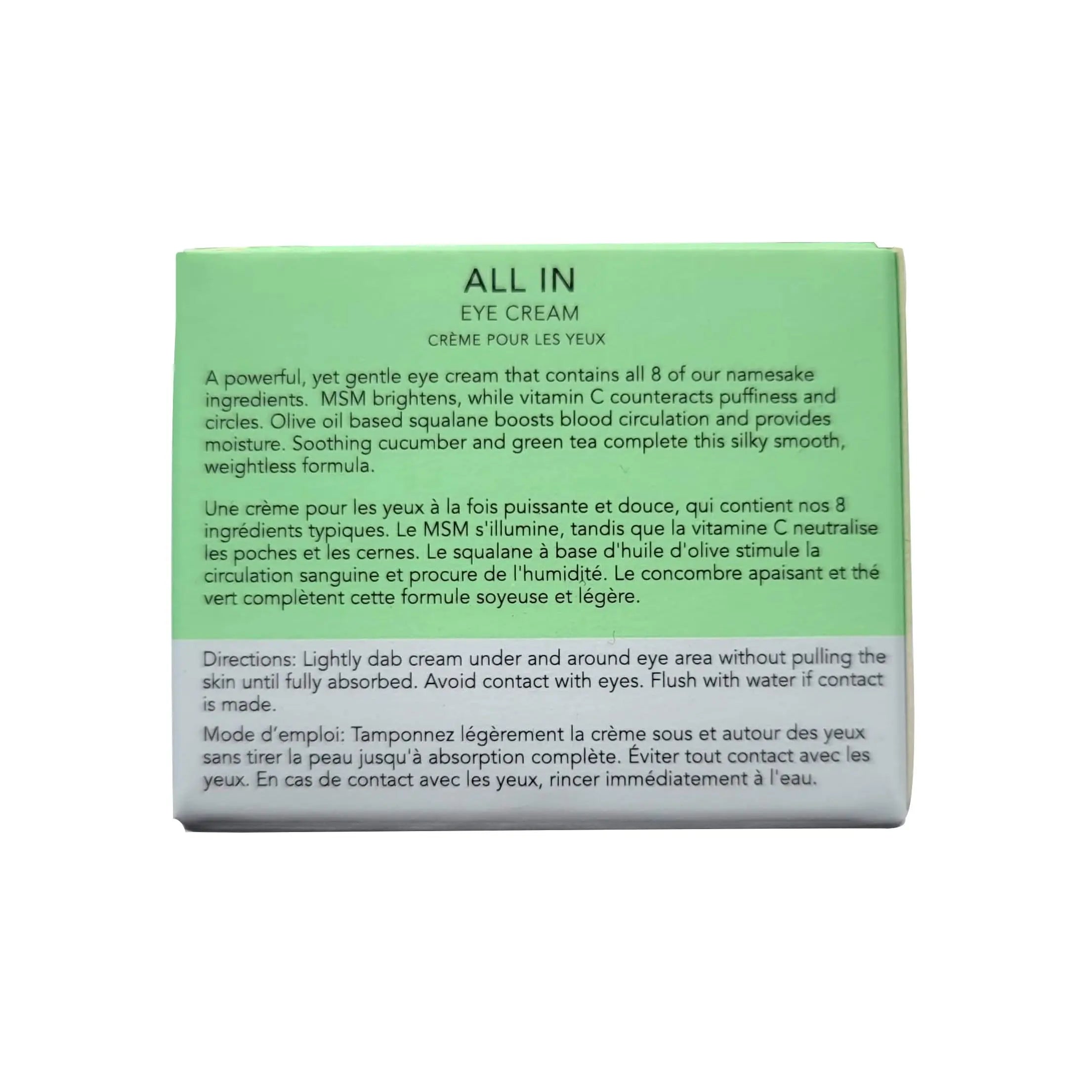 Eight Saints Skin Care All In Eye Cream, Natural and Organic Anti Aging Under Eye Cream to Reduce Puffiness, Wrinkles, and Under Eye Bags, Dark Circles Under Eye Treatment, 0.5 Ounces Eight Saints uk supplements