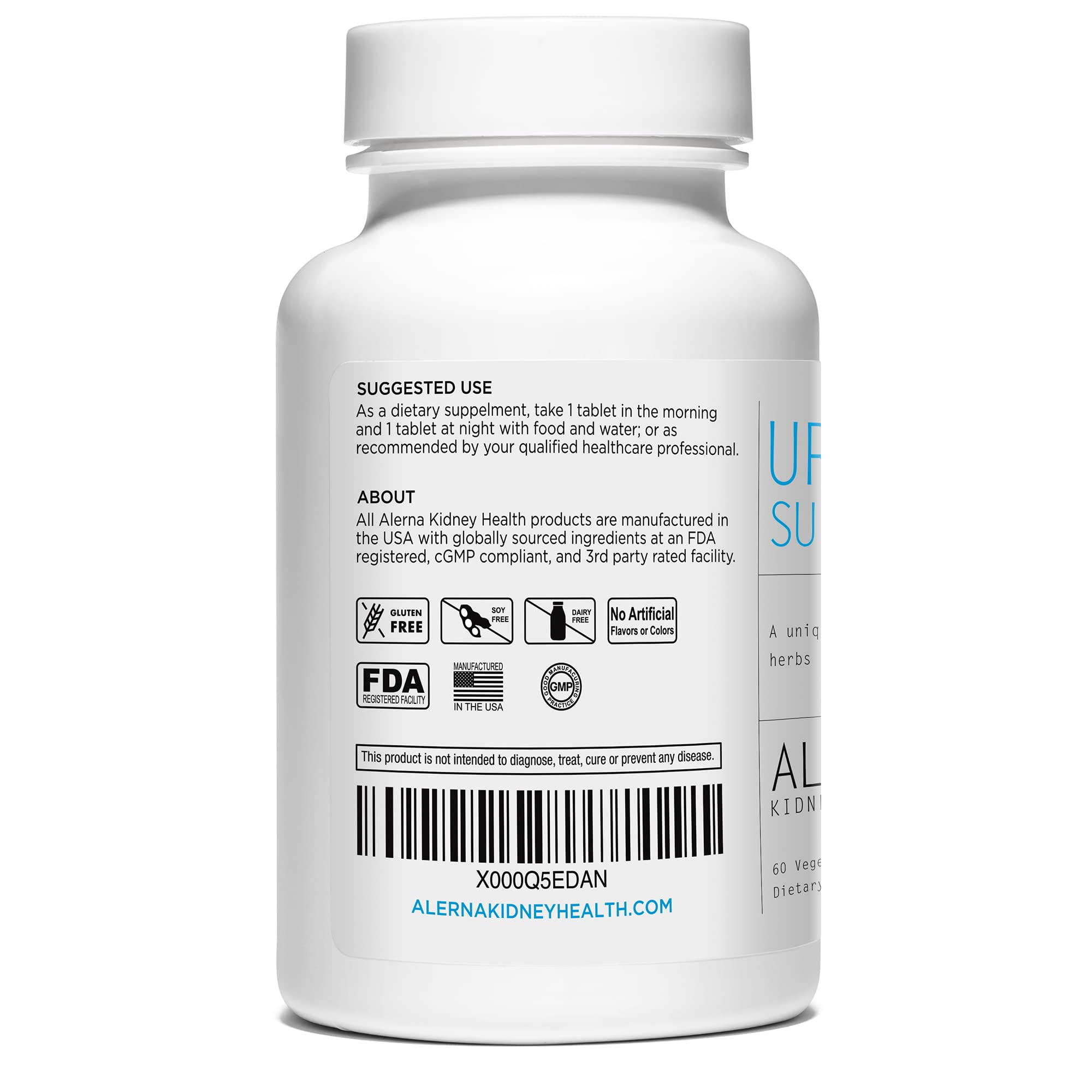 Alerna Kidney Health Uric Acid Support Supplement – Tart Cherry, Celery Seed, Turmeric, Quercetin – 60 Vegetarian Tablets (Pack of 3) Alerna Kidney Health uk supplements