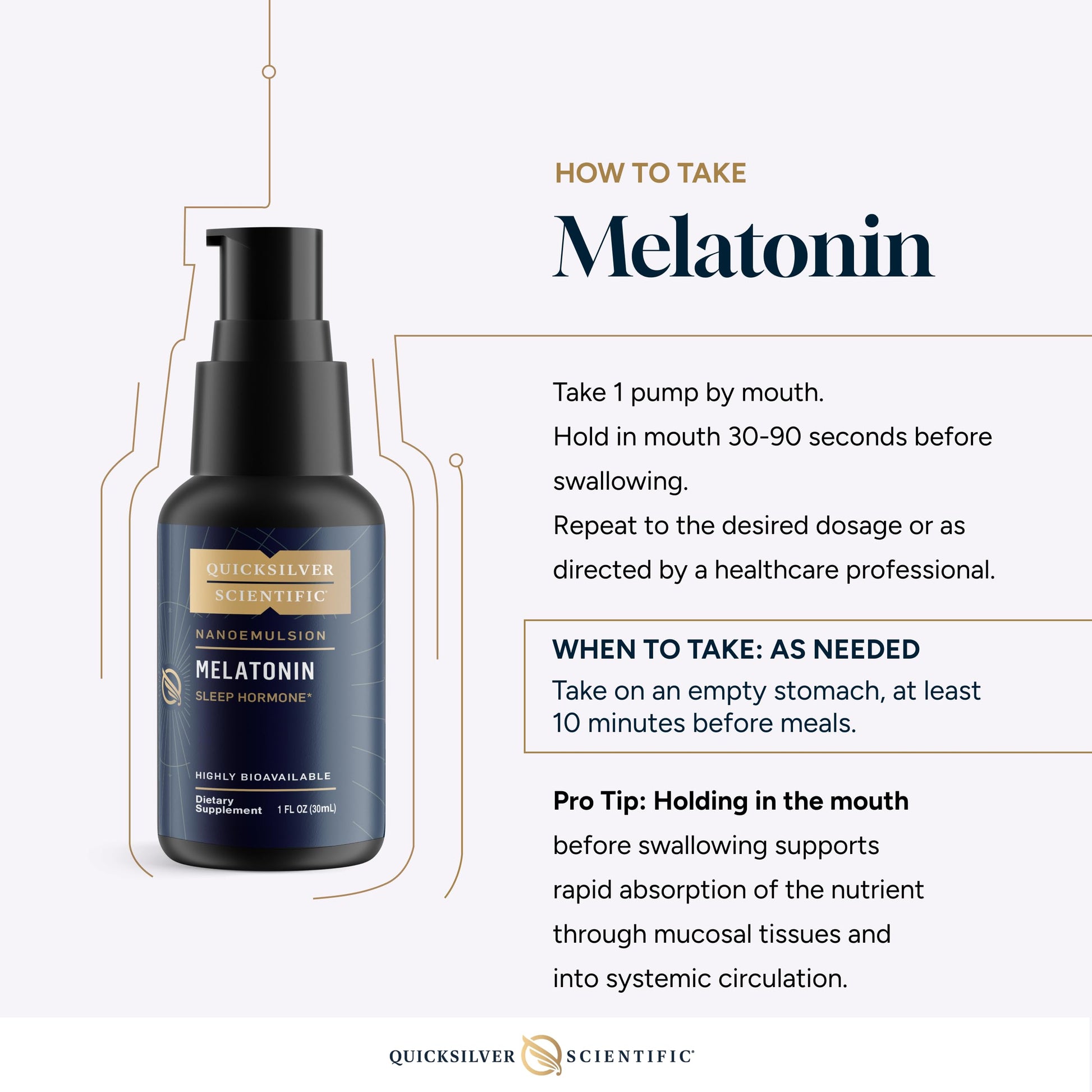 Quicksilver Scientific Liposomal Melatonin - Bedtime, Jet Lag & Immune Support Liquid for Adults - Efficient, Superior Absorption 1mg to Minimize Morning Drowsiness (30 ml) Quicksilver Scientific uk supplements
