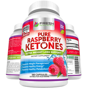 FRESH HEALTHCARE Pure 100% Raspberry Ketones Max 1000mg Per Serving - 3 Month FRESH HEALTHCARE uk supplements