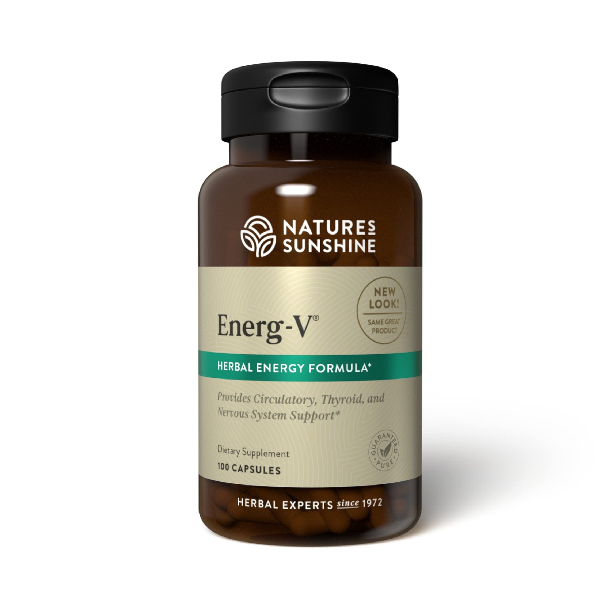 Nature's Sunshine Energ-V - Herbal Blend to Support Energy Levels (100 Capsules) Nature's Sunshine uk supplements