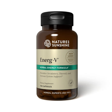 Nature's Sunshine Energ-V - Herbal Blend to Support Energy Levels (100 Capsules) Nature's Sunshine uk supplements