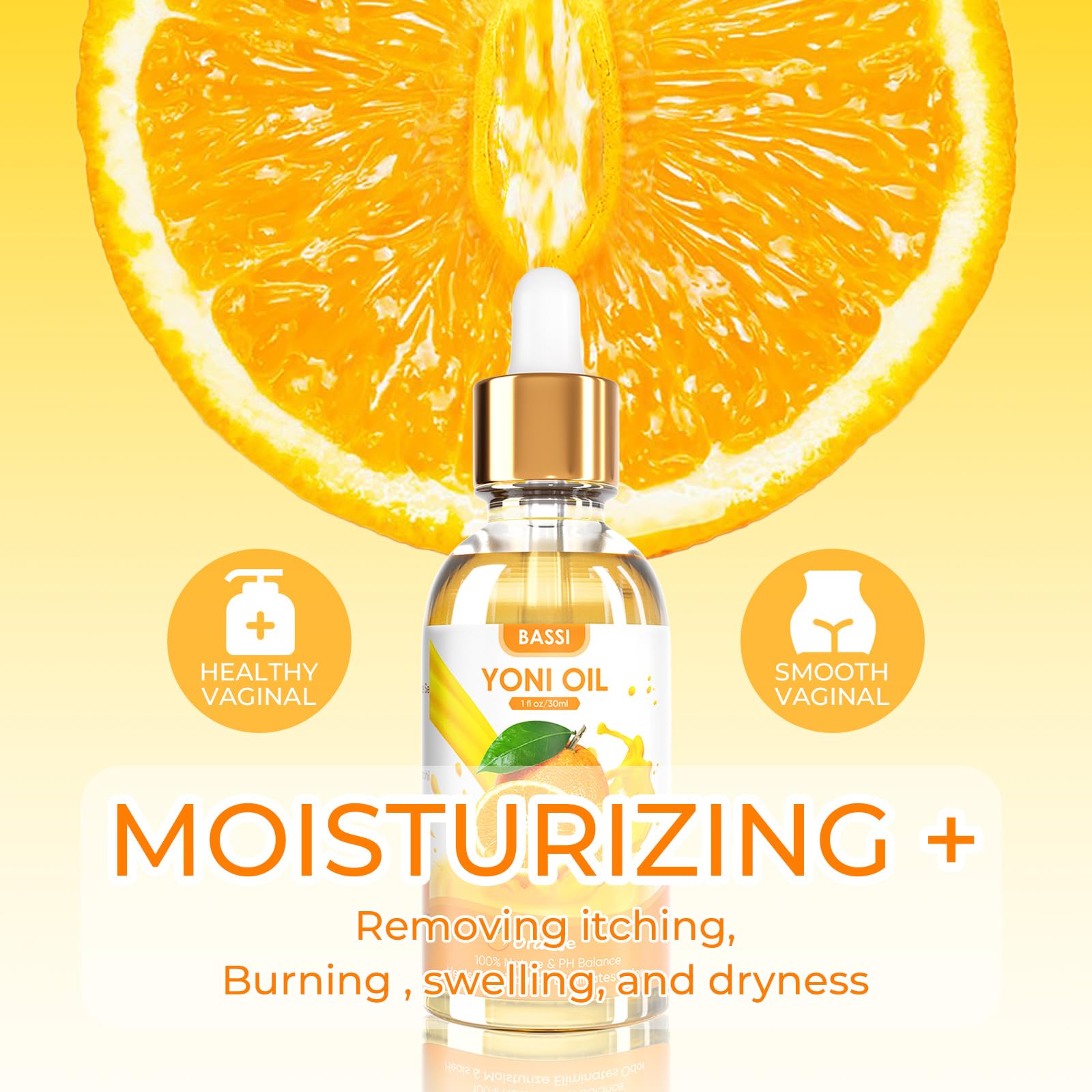 BASSI 2PCS Yoni Oil Organic Feminine Oil Vaginal Moisturizer - Ph Balance for Women - Feminine Deodorant BASSI uk supplements