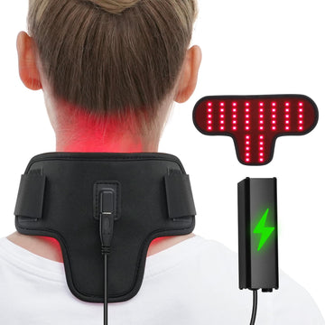 Rechargeable Red Light Therapy Neck Shoulder, Infrared Light Therapy for Body Pain Relief, Portable Red Light EnjoYield uk supplements