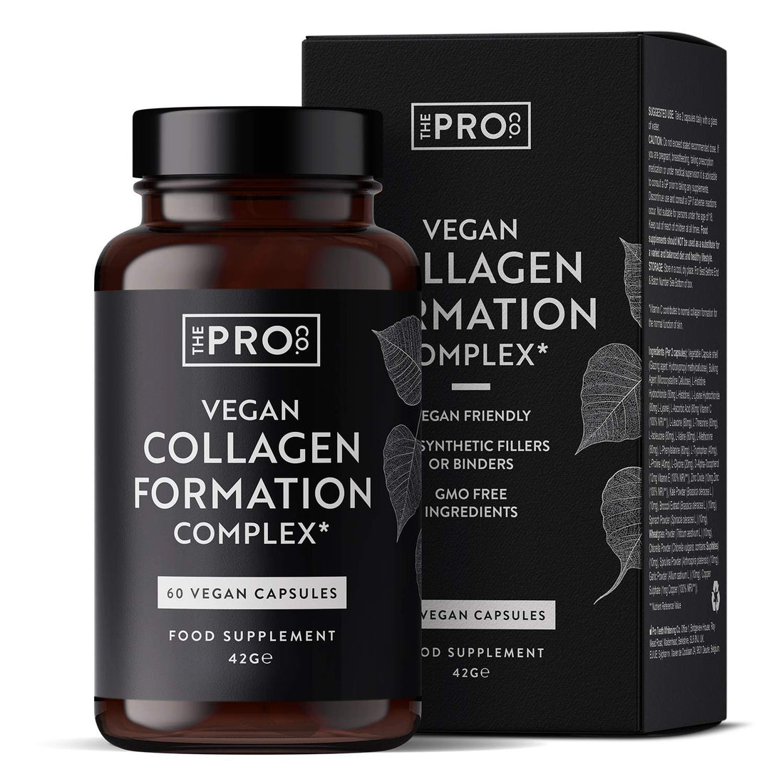 Premium Vegan Collagen Booster Supplement - Hair Skin & Nails Vitamins The Pro Co uk supplements