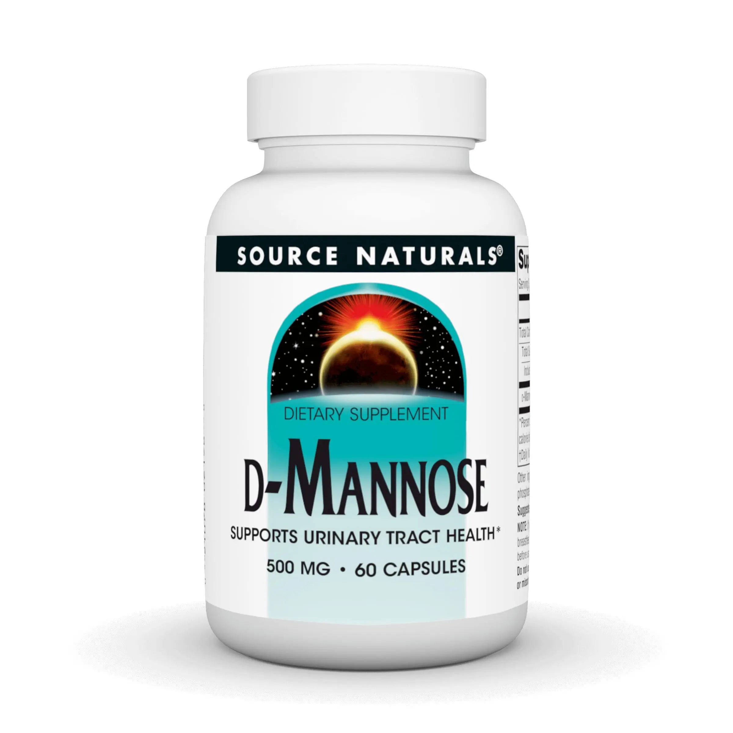 Source Naturals D-Mannose, Potent Urinary Tract & Bladder Health Support*, 500mg - 60 Capsules Source Naturals uk supplements