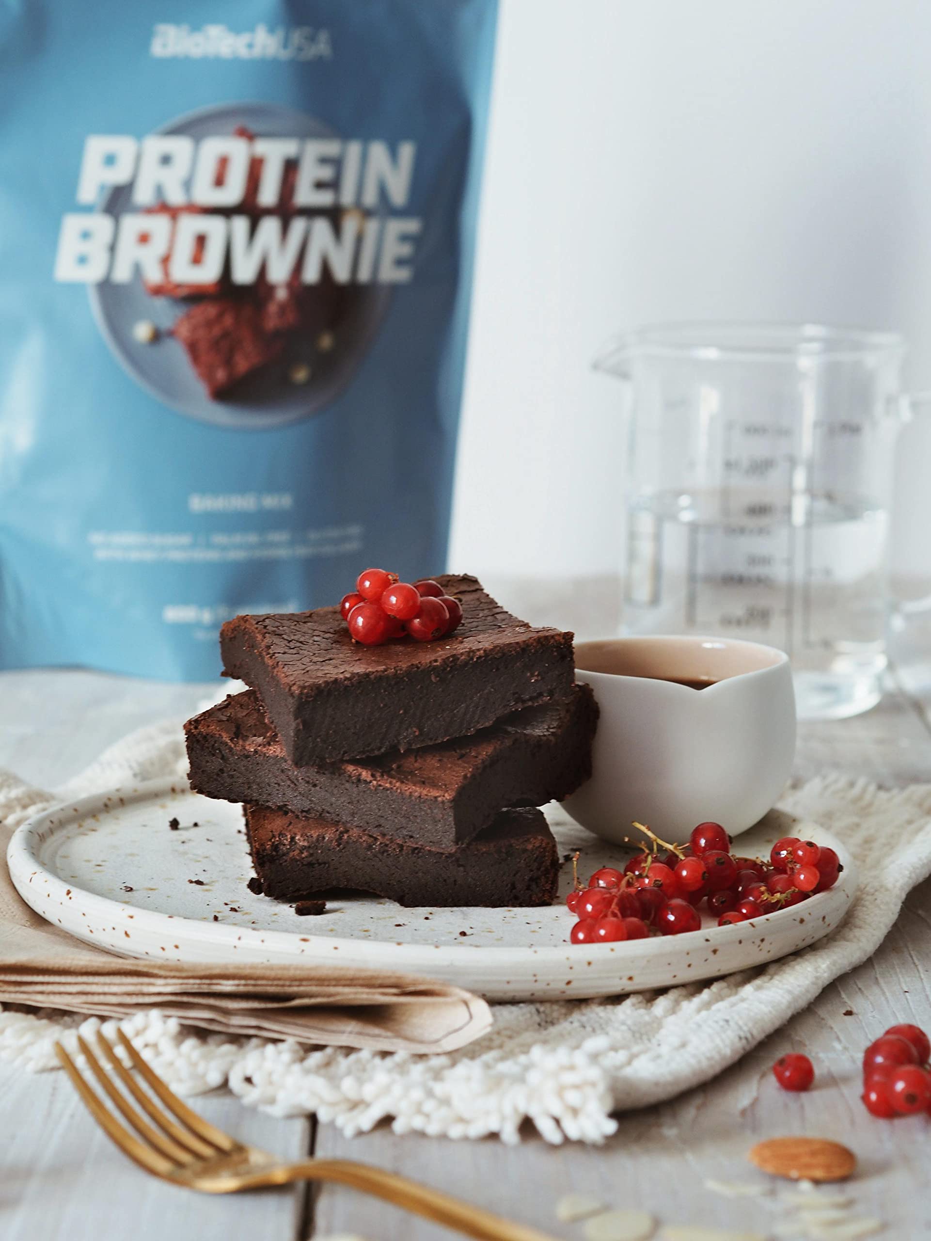 BioTechUSA Protein Brownie, Baking Mix with Collagen, whey proteins and sweeteners. 600 g, Chocolate BioTechUSA uk supplements