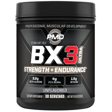 PMD Sports BX3 Ultra Muscle-Building Powder – Beta-Alanine, BCAAs, Betaine Anhydrous PMD uk supplements