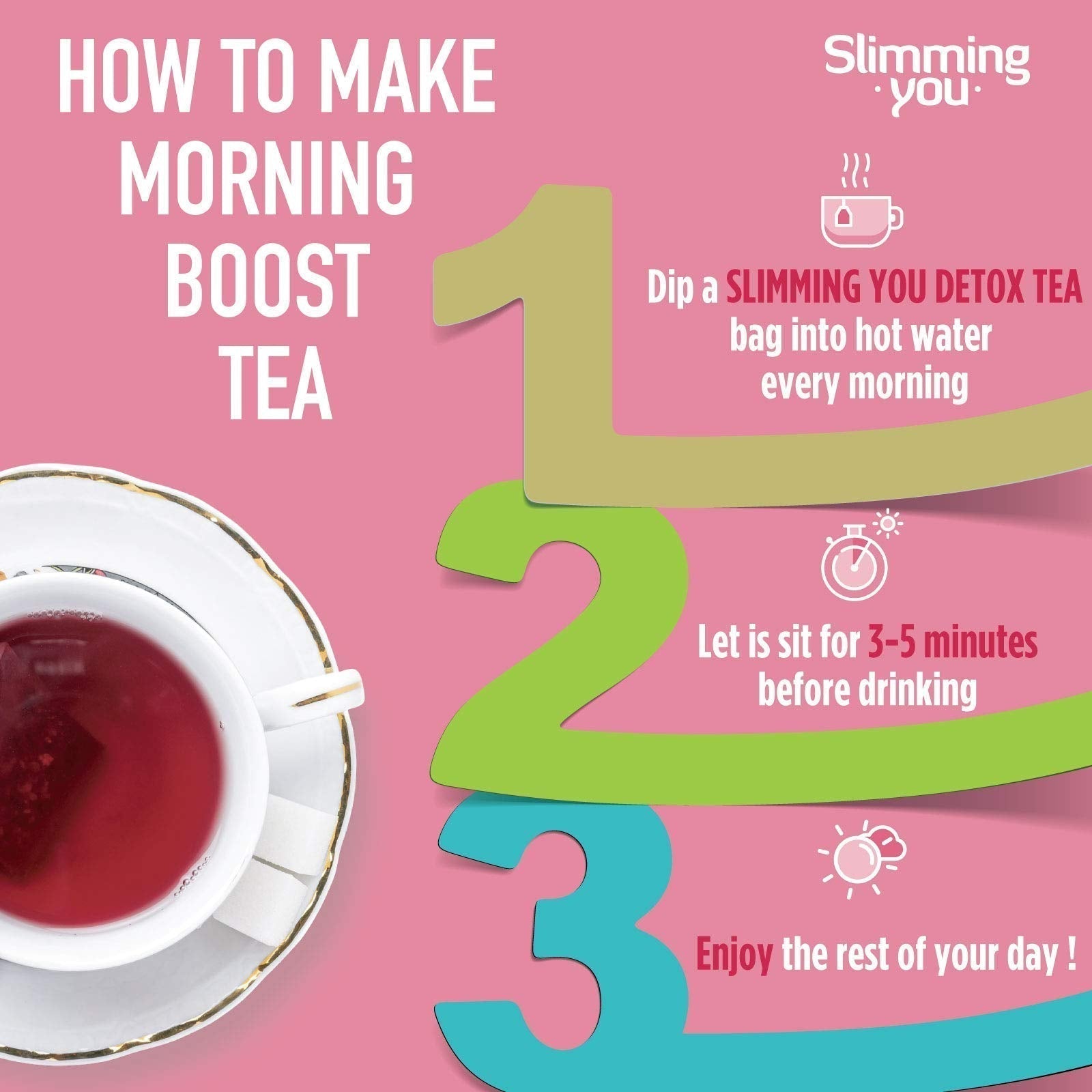 TAOISTEA 14 Day Detox Tea for Weight Loss, Body Cleanse, Metabolism Boost - Morning TAOISTEA uk supplements