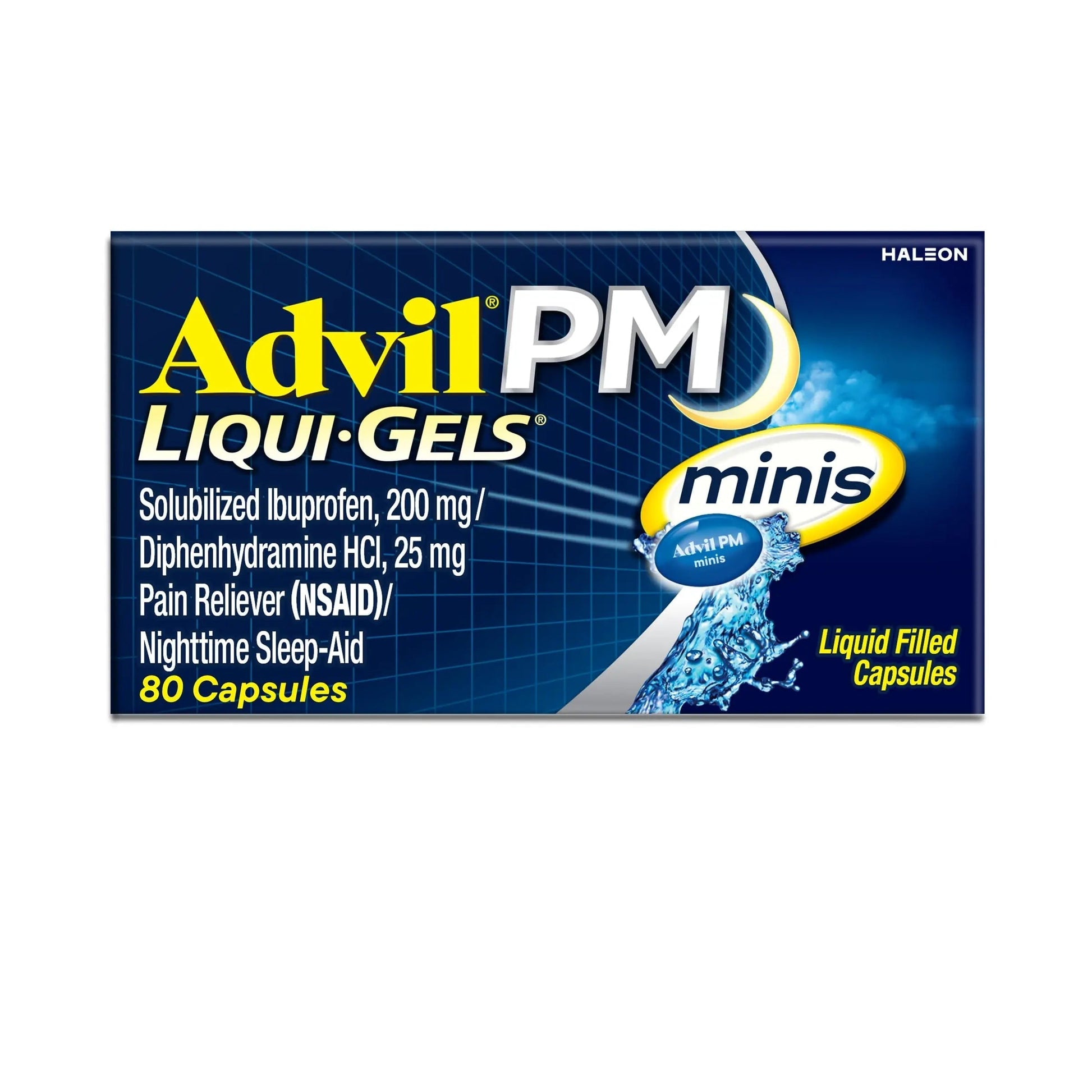Advil PM Liqui-Gels Minis, 80 Liquid Filled Capsules Advil uk supplements