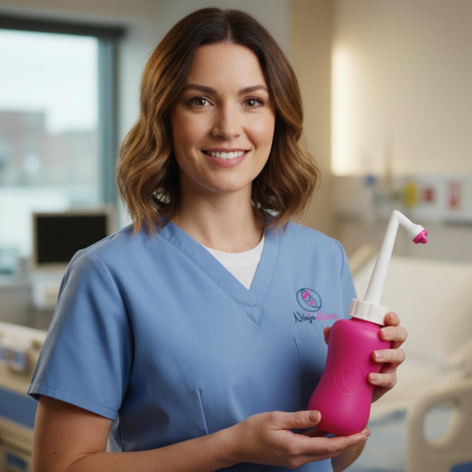Ninja Mama Peri Bottle for Postpartum Care Post Partum Essentials for Pain Relief, Tears & Hemorrhoids After Birth Portable Perineal Bottle with Angled Spout Labor & Delivery Hospital Bag. (355ml) Ninja Mama uk supplements