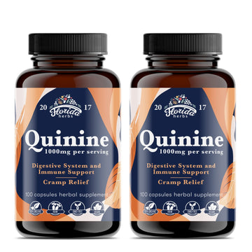 Leg Cramps Support Organic Pills - 1000 mg - Quinine Tablets for Cramp Defense FLORIDA HERBS uk supplements