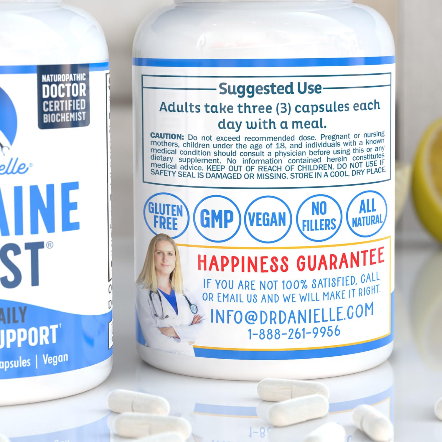 Best Migraine Relief Product with Magnesium - Migraine Assist Supplement with Quercetin, Feverfew, Butterbur, CoQ10 from Dr. Danielle, 90 Capsules Doctor Danielle uk supplements