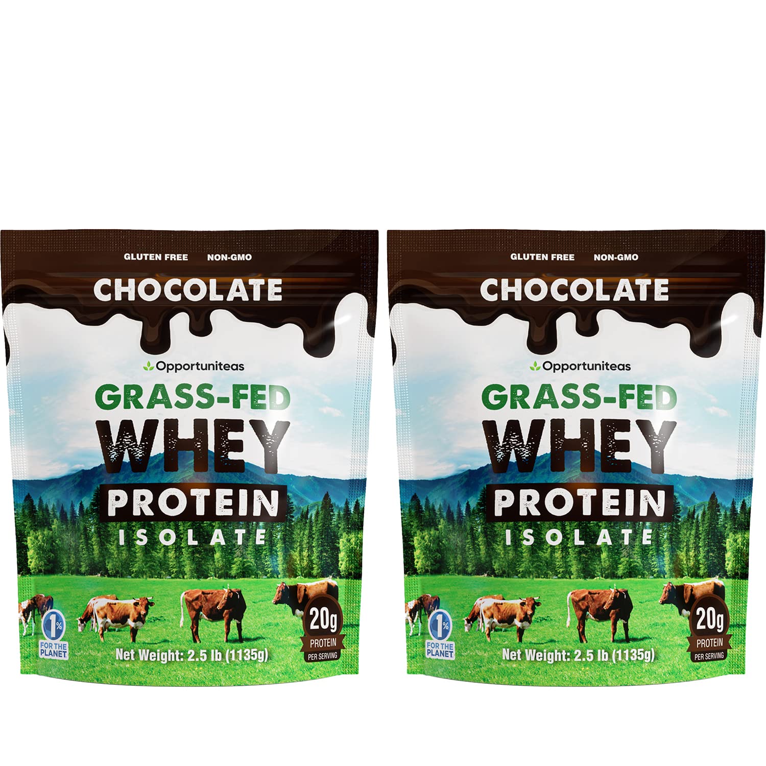 Opportuniteas Chocolate Whey Protein Powder - Grass Fed Whey Isolate + Organic Cacao Opportuniteas uk supplements