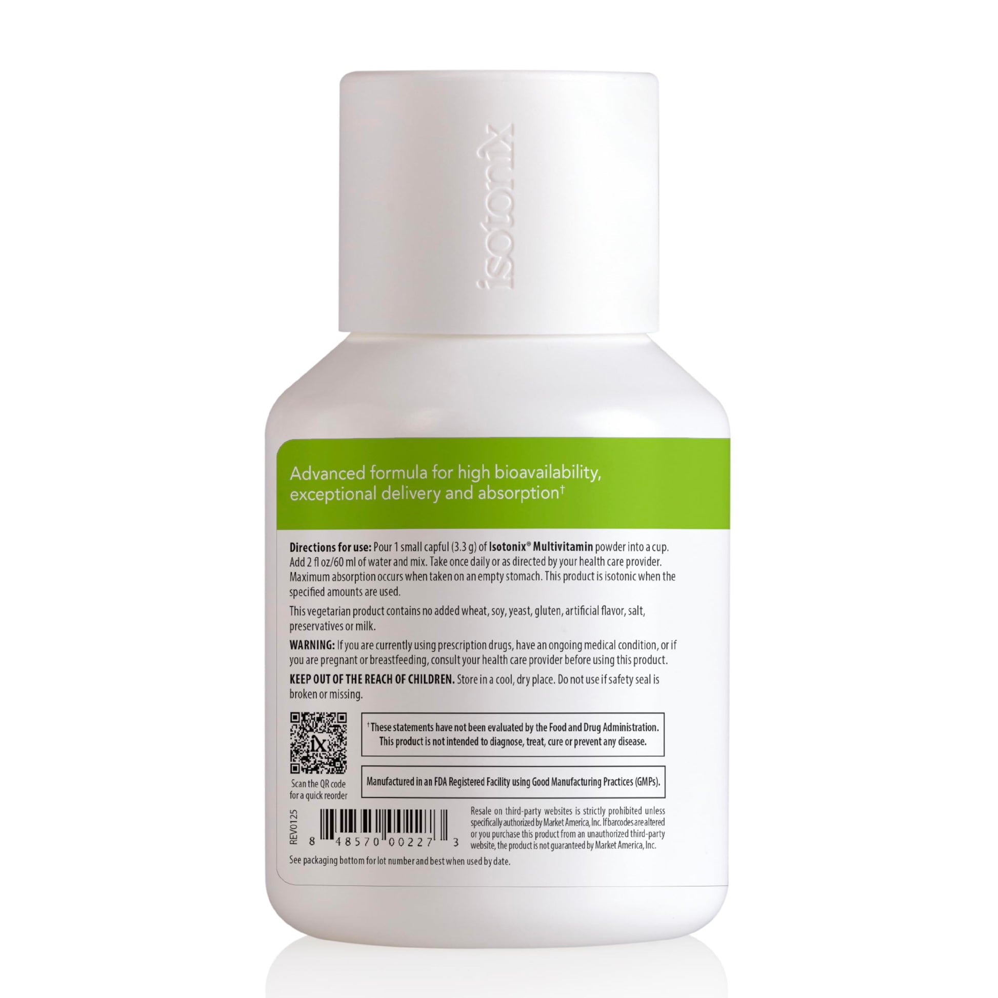 Isotonix Multivitamin Powder Without Iron – Methylated B Vitamins, Antioxidant & Mineral Support – Fast-Mix Isotonic Delivery – Vegetarian, Gluten-Free, Non-GMO – Natural Fruit Flavor – 90 Servings Isotonix uk supplements