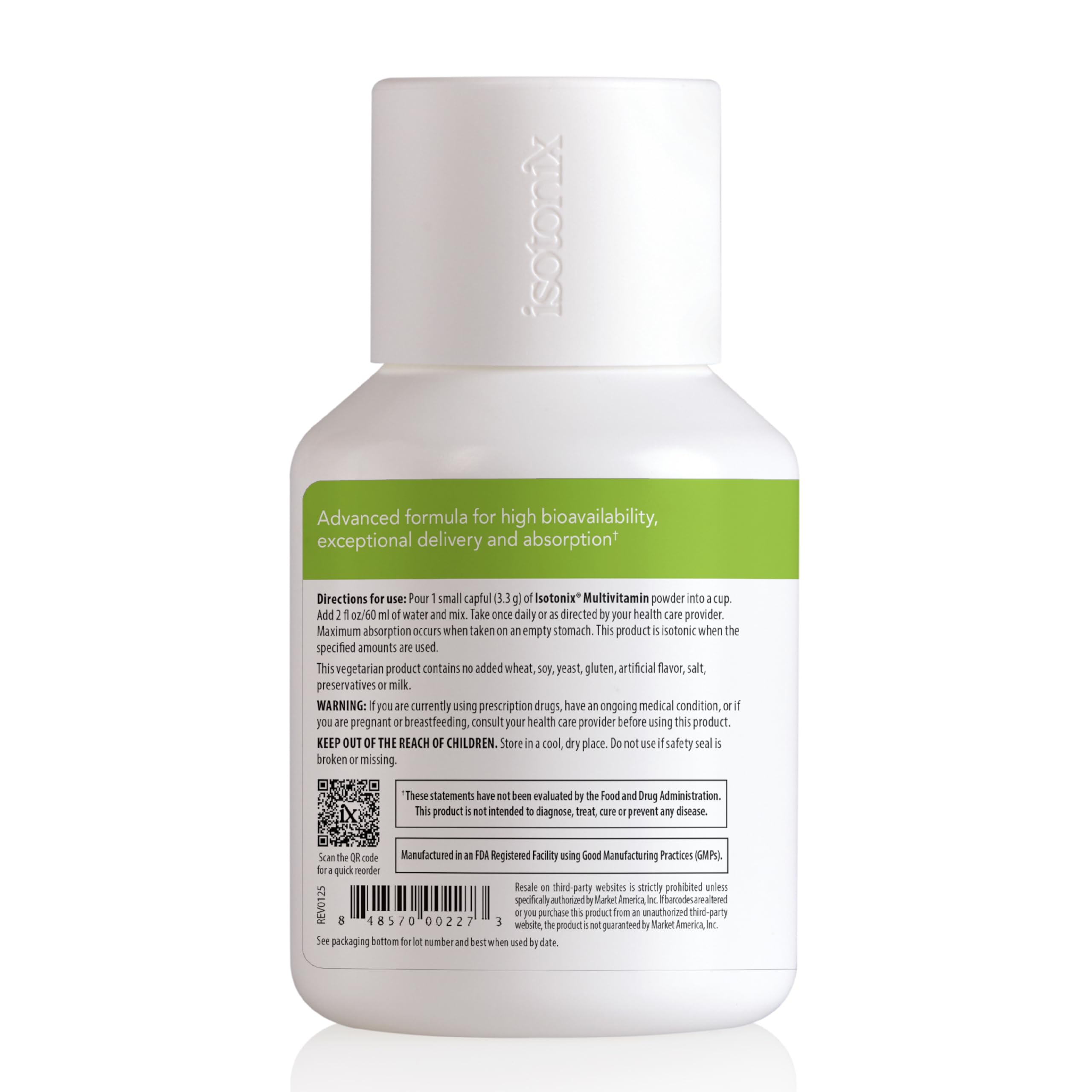 Isotonix Multivitamin Powder Without Iron – Methylated B Vitamins, Antioxidant & Mineral Support – Fast-Mix Isotonic Delivery – Vegetarian, Gluten-Free, Non-GMO – Natural Fruit Flavor – 90 Servings Isotonix uk supplements