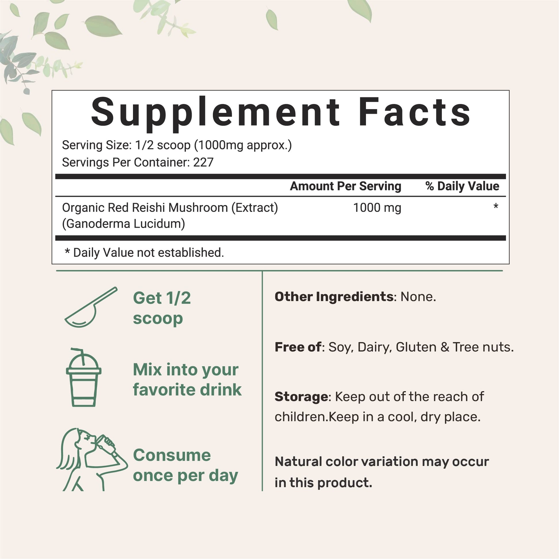 Micro Ingredients Sustainably US Grown, Organic Reishi Mushroom Powder, 8 Ounce Micro Ingredients uk supplements