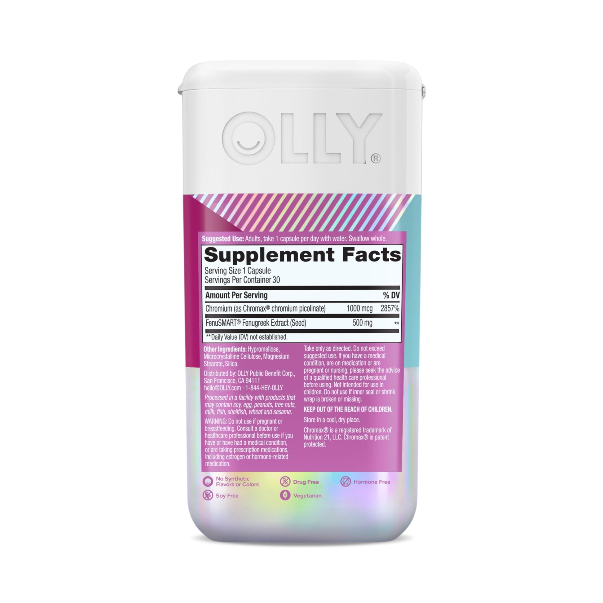 OLLY Balanced Perimeno Capsules, Supports Hormonal Balance, Mood & Metabolism During Perimenopause,* Fenugreek Extract, Chromium, 30 Day Supply - 30 Count OLLY uk supplements