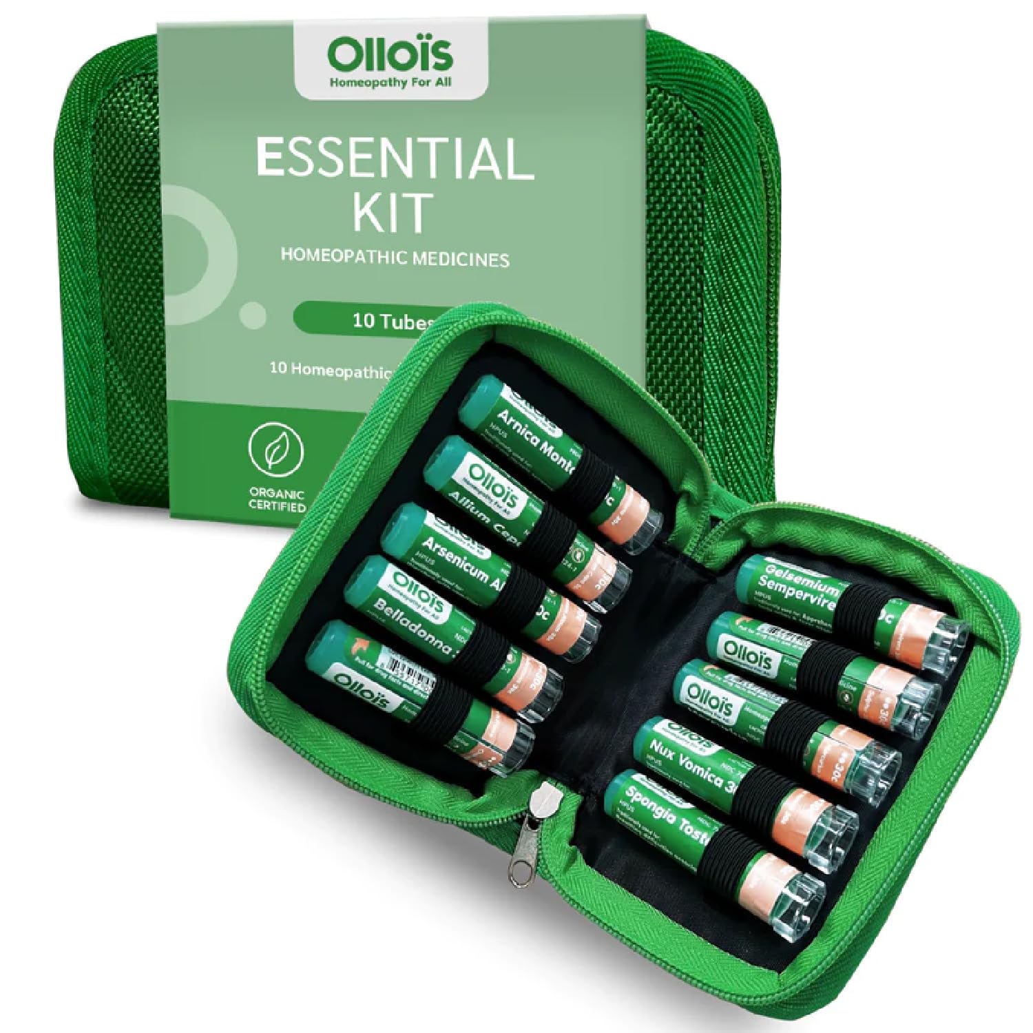 OLLOIS Essential Kit, 10 Organic, Lactose-Free, Vegan Homeopathic Remedies OLLOÏS uk supplements