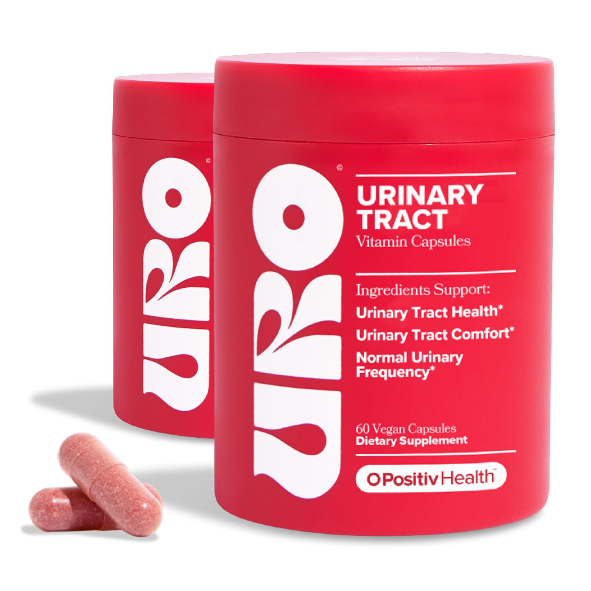 URO Urinary Tract Health Supplement for Women, 60 Count (Pack of 2) - Urinary Support O Positiv uk supplements