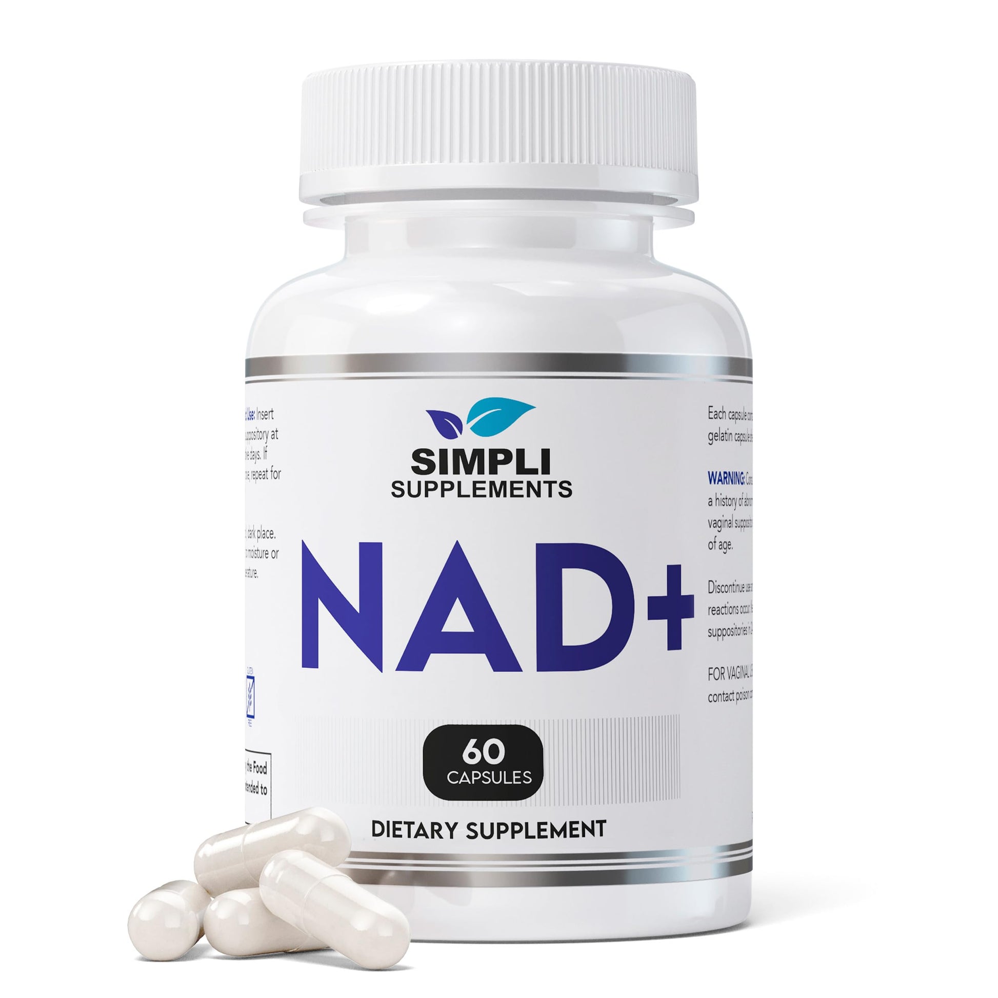 NAD Supplement for Anti-Aging and Cell Regeneration | NAD Booster 500mg Per Serving | NMN Supplement Alternative | Similar to Nicotinamide Riboside | 60 Capsules (30 Day Supply) Simpli Supplements uk supplements