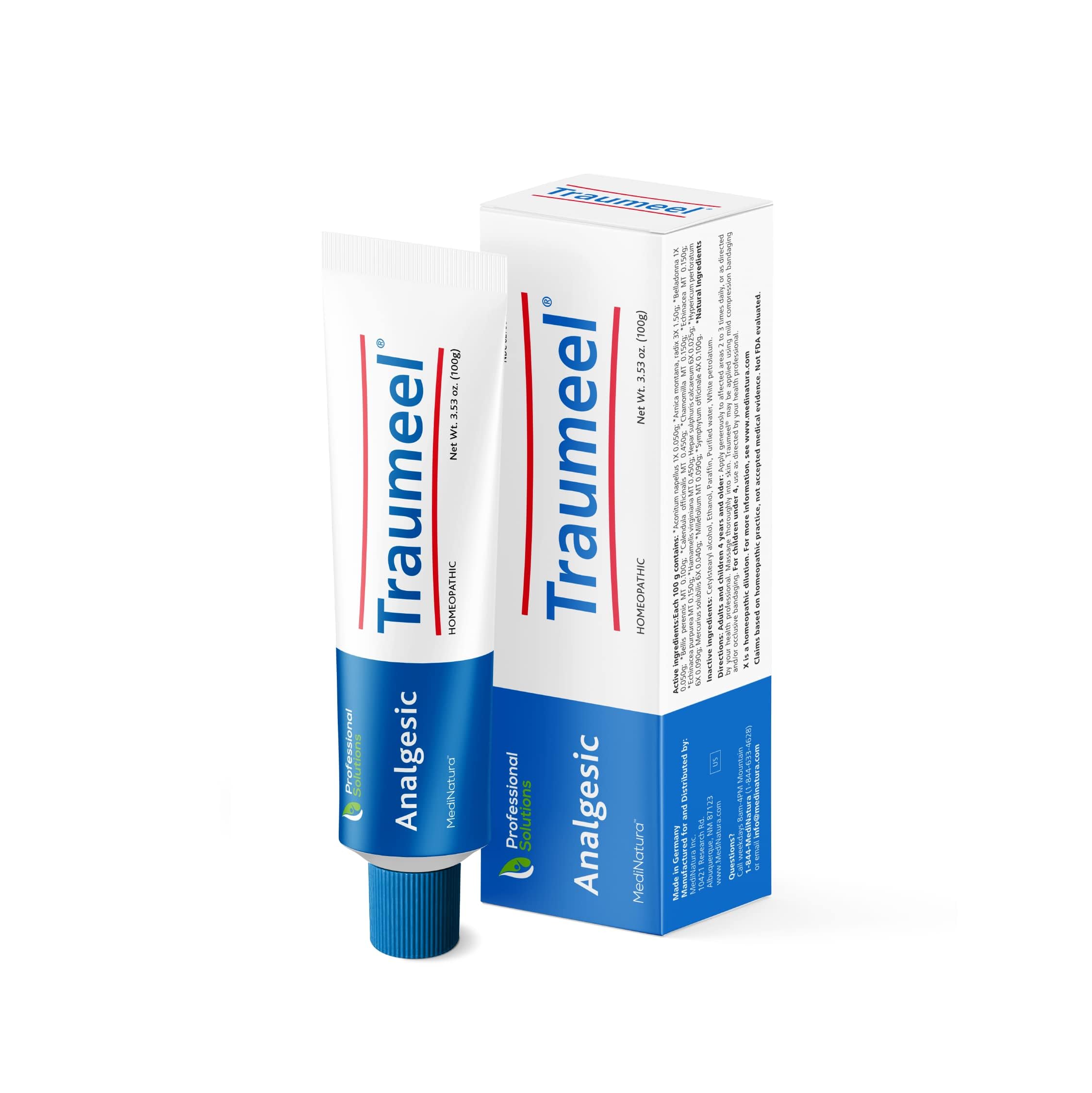 MediNatura Traumeel Ointment Topical Pain Relief for Muscle Joint Back Arthritis Injury or Exercise Related Pain & Soreness Arnica + 13 Active Ingredients - Made in Germany - 3.53 oz MediNatura uk supplements