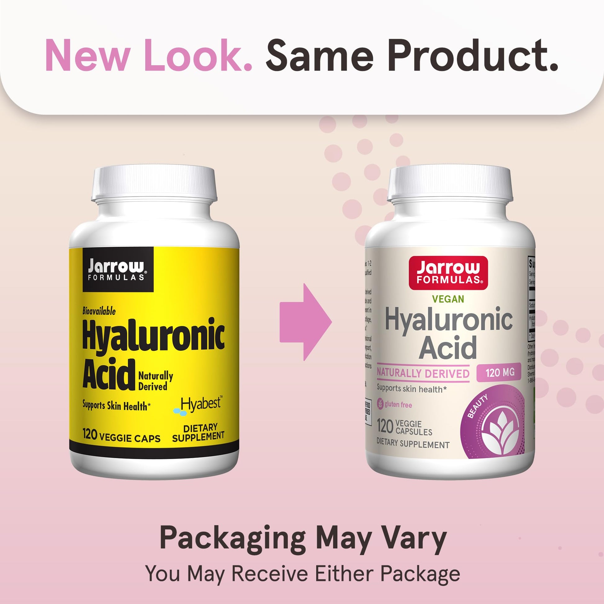 Jarrow Formulas® Hyaluronic Acid 120 mg, Dietary Supplement, Skin Health Support, 120 Veggie Capsules, Up to 60 Day Supply Jarrow Formulas uk supplements