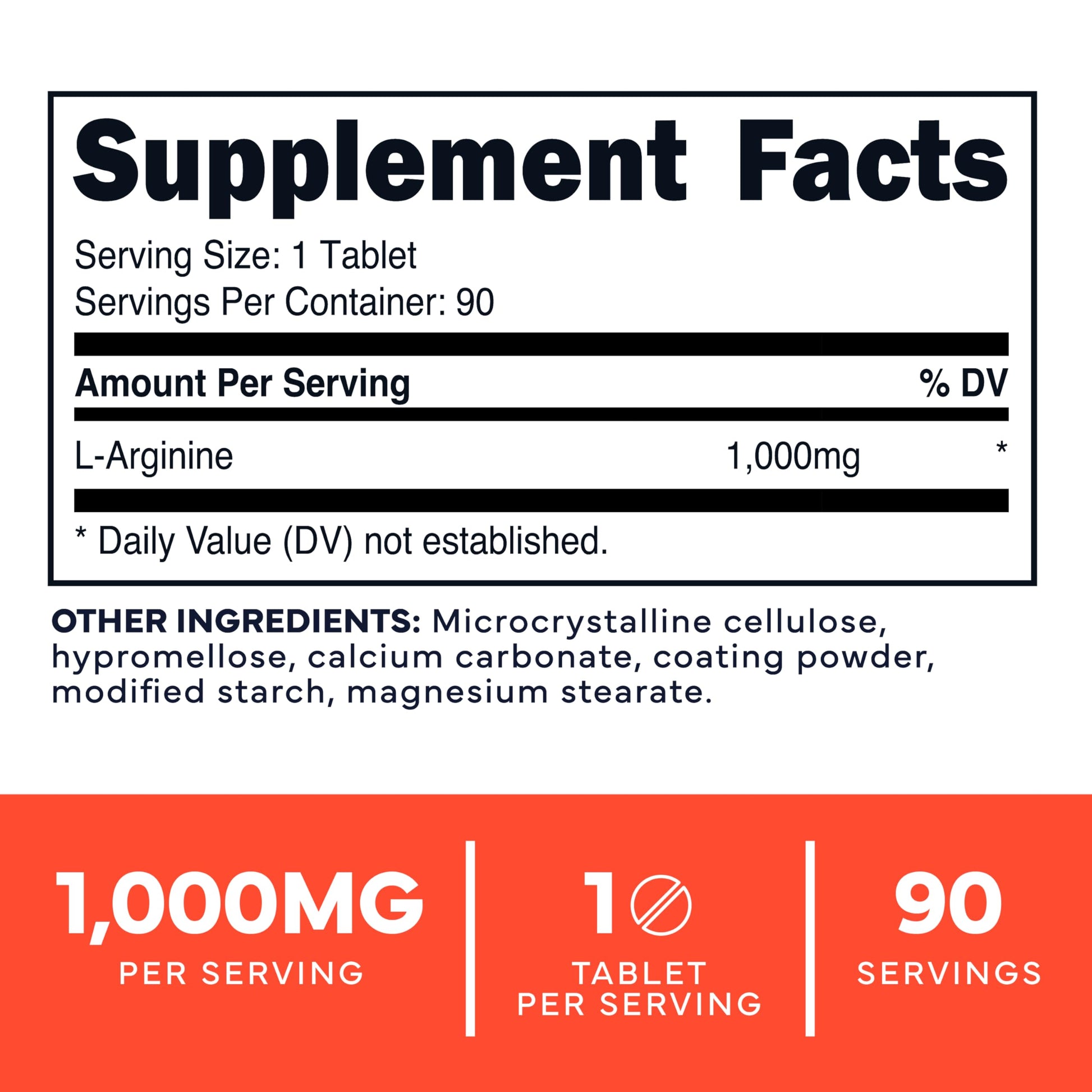 Type Zero L-Arginine 90 Tablets 1,000 mg per Serving - Non-GMO Type Zero uk supplements