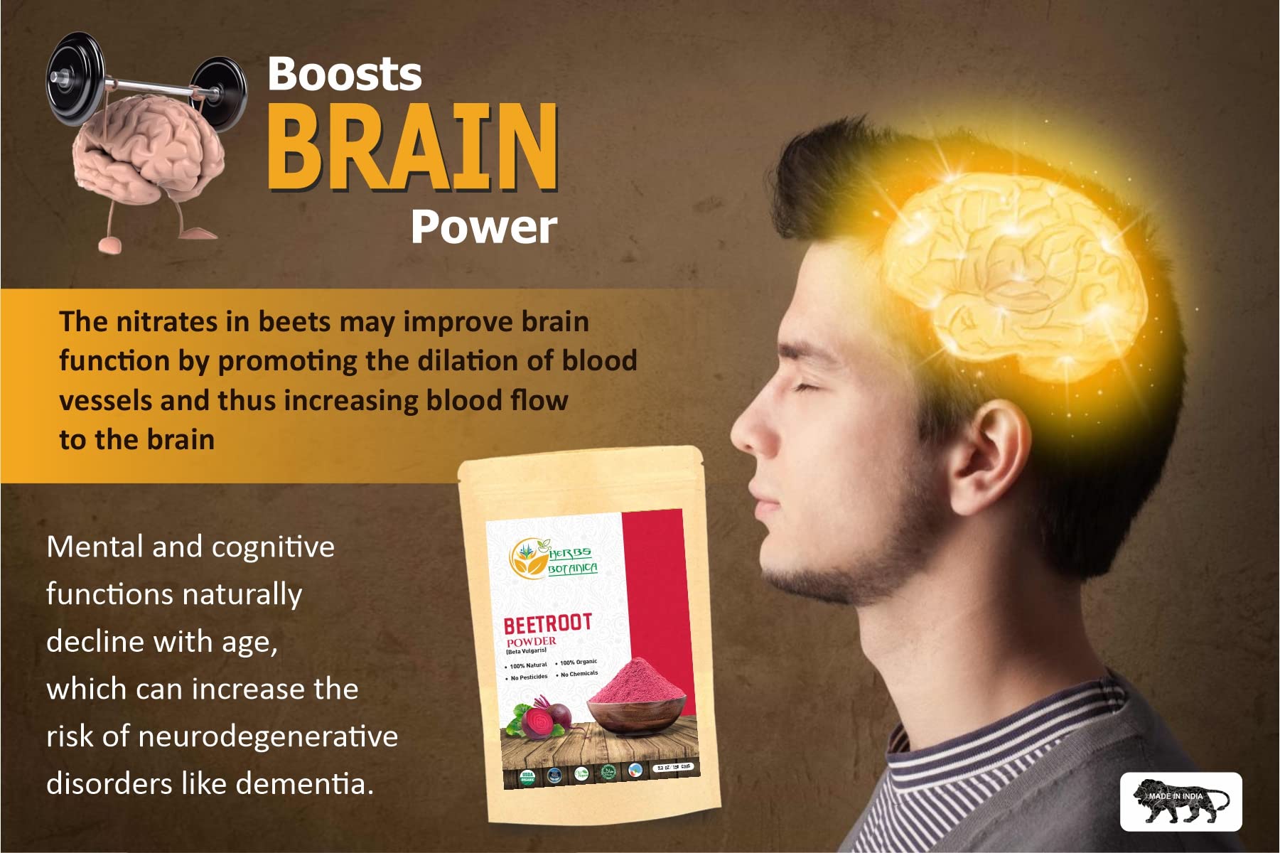 Herbs Botanica Beetroot Powder Organic for Baking and Smoothies | Nitric Oxide Suppement Herbs Botanica uk supplements