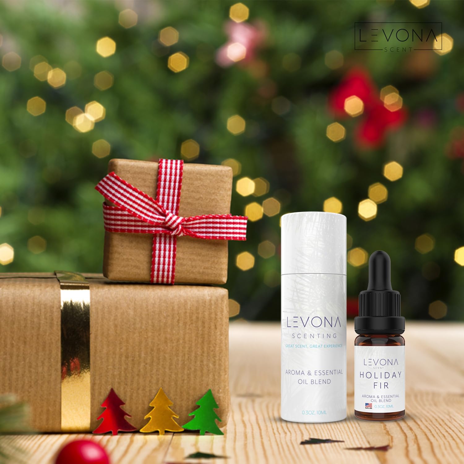 Levona Scent Christmas Essential Oils for Diffuser: Holiday Fir Essential Oil for Diffusers for Home LEVONA SCENT uk supplements