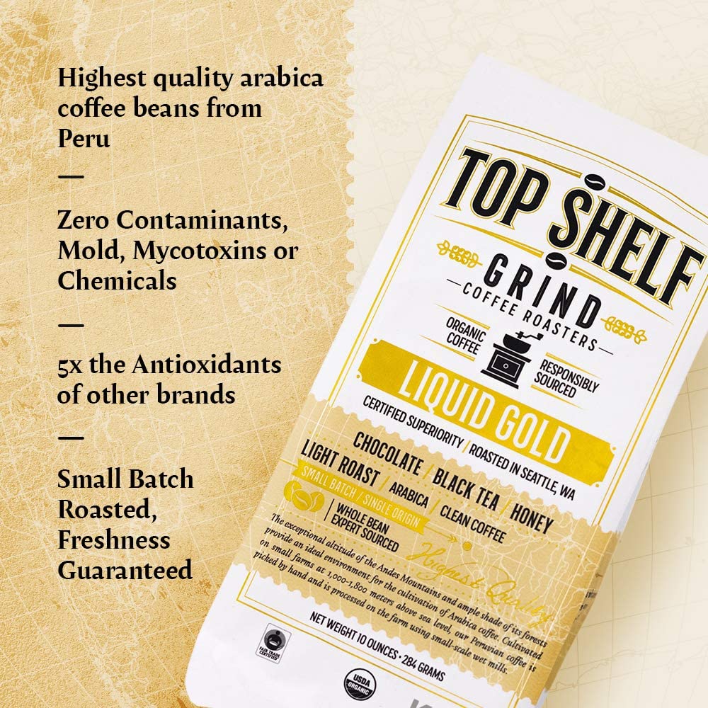 Organic Light Roast Whole Bean Coffee, The Best Espresso Beans from Peru Join Top Shelf Grind uk supplements