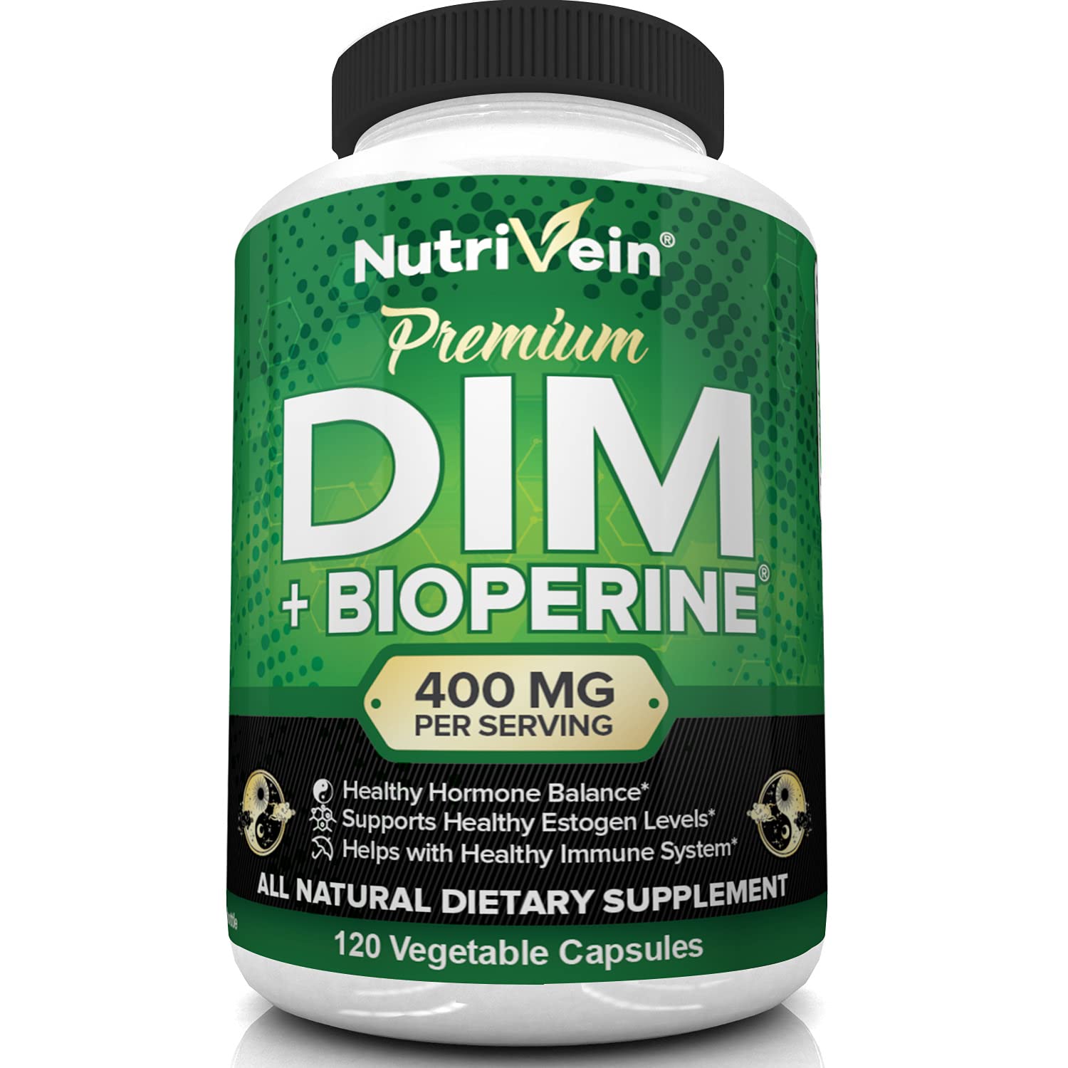 Nutrivein DIM Supplement 400mg Diindolylmethane Plus Bioperine - Maintain Hormone Nutrivein uk supplements