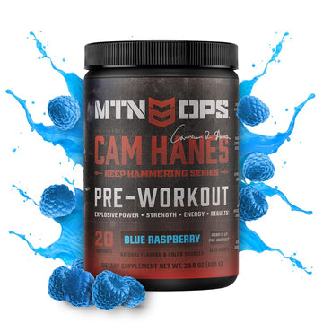 MTN OPS Pre-Workout Powder Energy Drink Keep Hammering Series by Cameron Hanes MTN OPS uk supplements