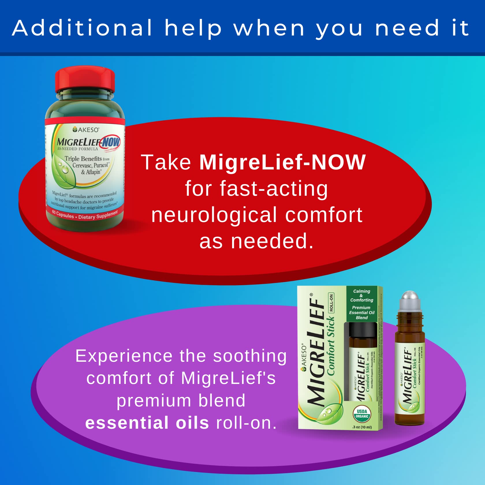 MigreLief Original Triple Therapy with Puracol - Nutritional Support for Migraine Sufferers - 60 Caplets/1 Month Supply MigreLief uk supplements