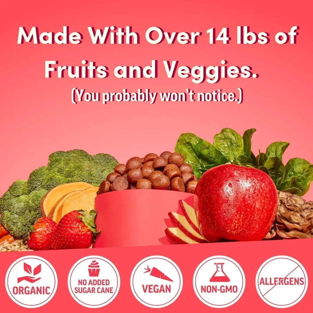 Llama Naturals Multivitamin for Women, Vegan, Organic Gummies with Vitamin D, C and K, Women's Real Fruit Gummy Vitamins Llama Naturals uk supplements