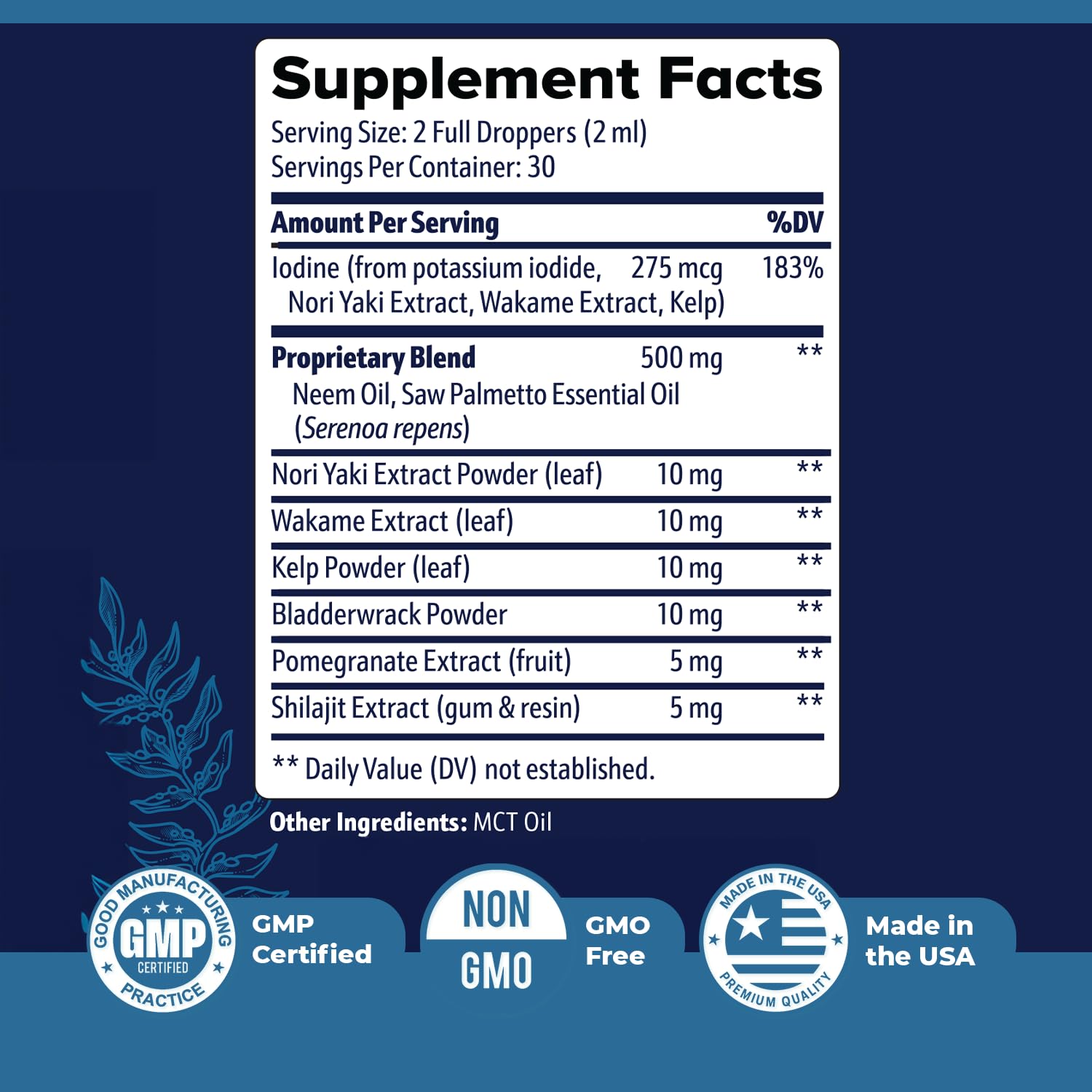 Prostadine – Daily Liquid Men’s Wellness Supplement with Iodine, Neem Oil, Saw Palmetto, Sea Botanicals & Pomegranate – Non-GMO, Stimulant-Free Formula – 2 fl oz (60 mL), 30 Servings, 1 Month Supply Nature’s NutriWave uk supplements