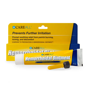 CareAll Hemorrhoidal Ointment 2.0 oz with Applicator. Helps Relieve Burning, Itching, and Discomfort Associated with Inflamed Hemorrhoidal Tissues. Dye, Phthalate, and Fragrance Free CareAll uk supplements