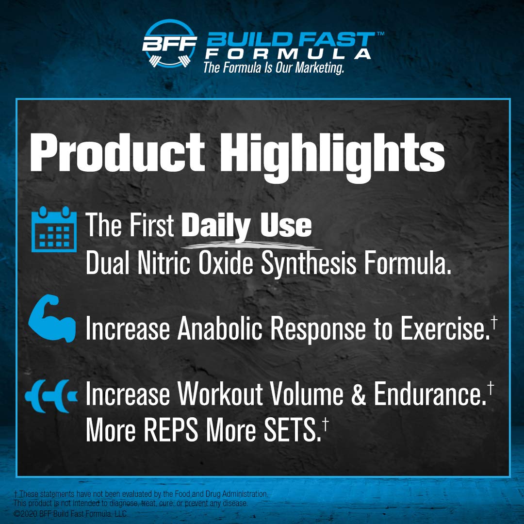 VASOBLITZ Award Winning Dual Nitric Oxide Pre Workout with NO3T Arginine Nitrate BFF Build Fast Formula uk supplements