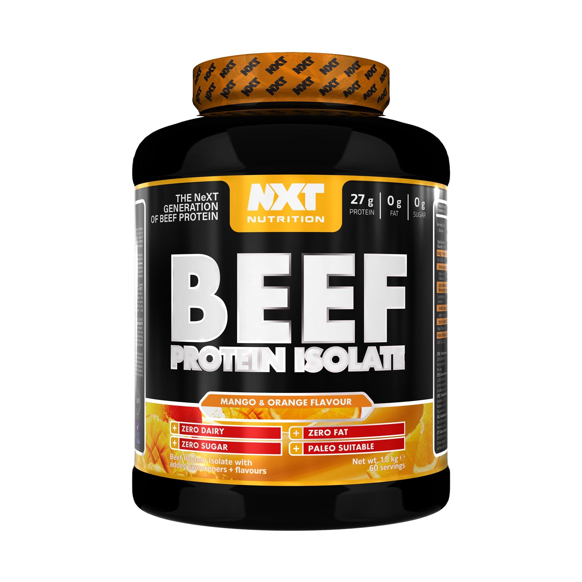 NXT Nutrition Beef Protein Isolate Powder - Protein Powder High in Natural Amino Acids NXT Nutrition uk supplements
