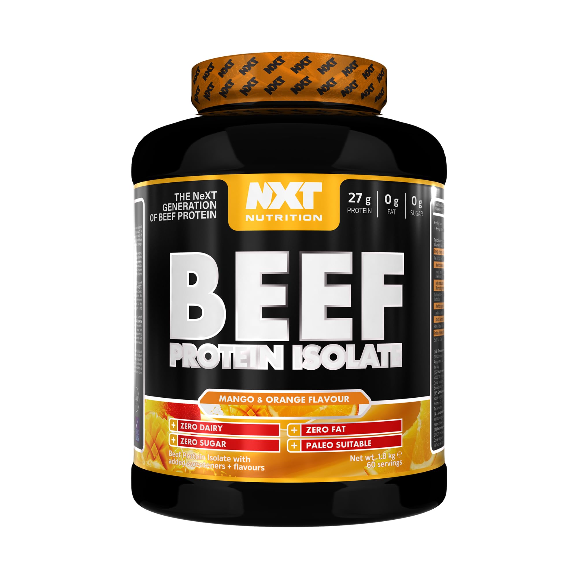 NXT Nutrition Beef Protein Isolate Powder - Protein Powder High in Natural Amino Acids NXT Nutrition uk supplements