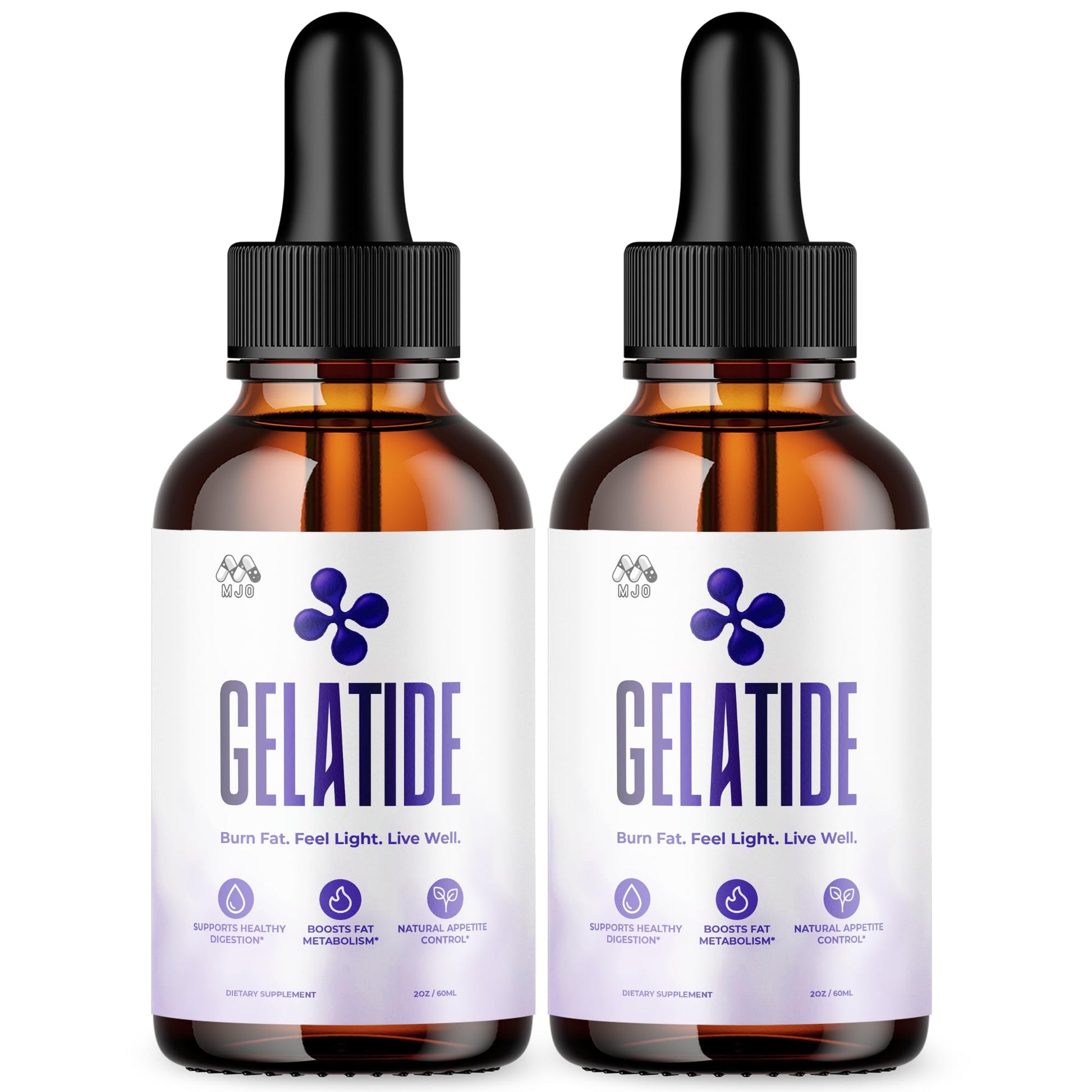 (2 Pack) Gelatide Drops, Official Gelatide Health Support Formula with All Natural Ingredients, Advanced Active Lifestyle Support Supplement Max Strength Vitamin Formula for Women & Men (60 Servings) MJO uk supplements