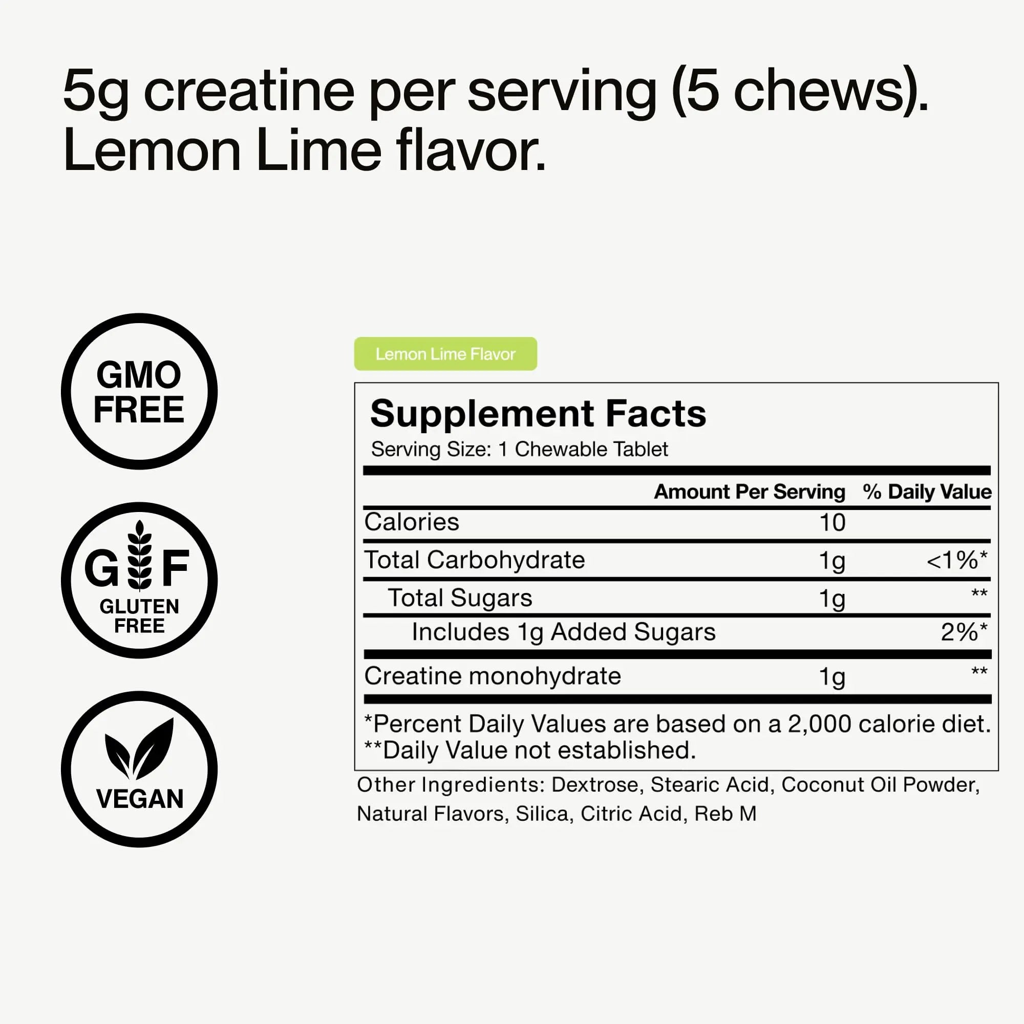 Momentous Creatine Chews - Creatine Monohydrate - Supports Strength, Lean Muscle, & Recovery for Men & Women - NSF Certified for Sport - 150 Chewable Tablets - Lemon Lime Momentous uk supplements