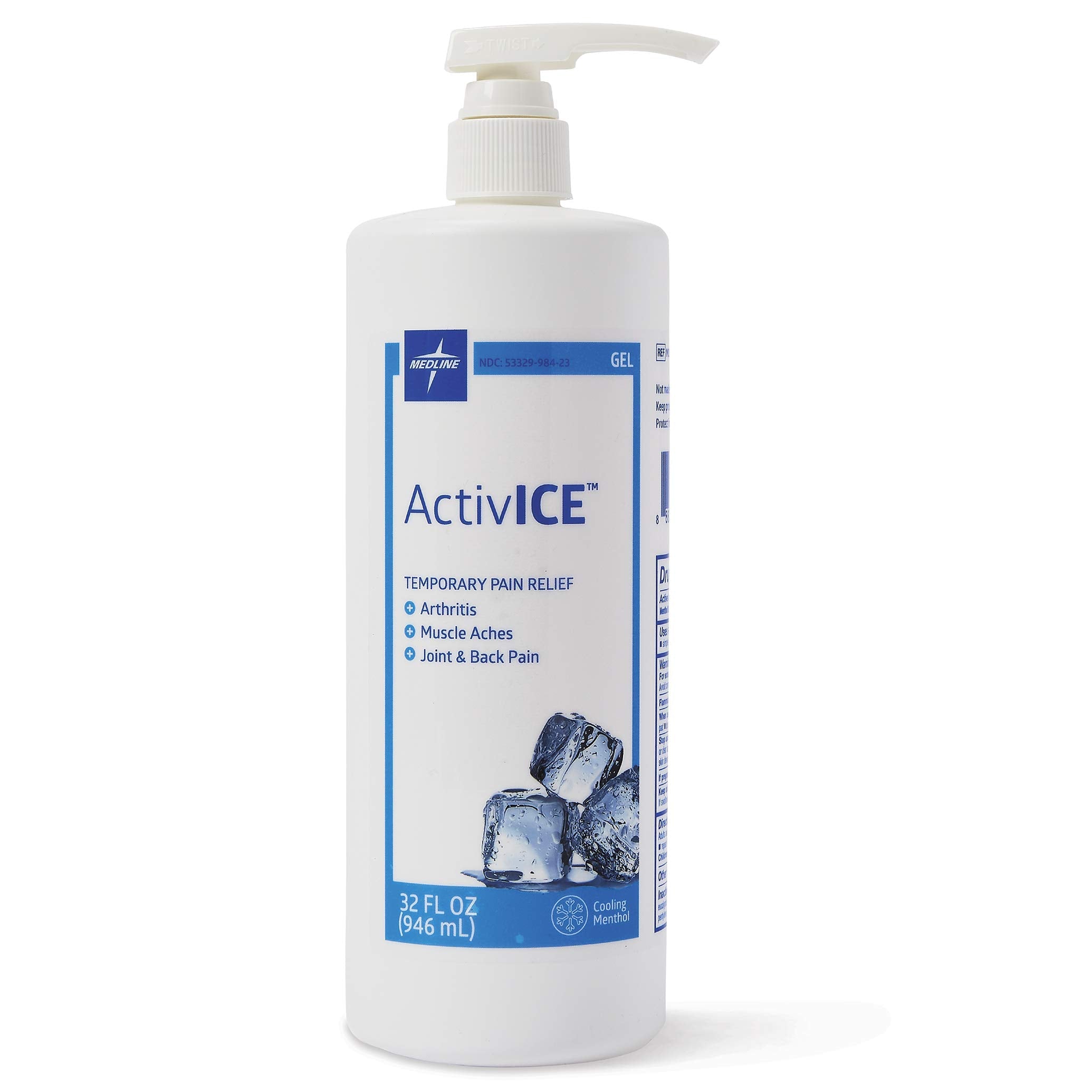 Medline ActivICE Topical Pain Reliever 32 oz Medline uk supplements