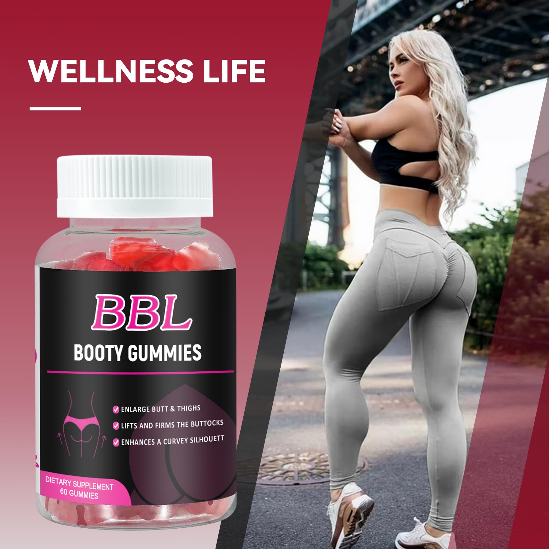 Aromlife BBL Gummies for Women, 60 Count Bear Shape Booty Gummies with Herbal Ingredients, BBL Vitamin Gummy with Fenugreek, Asian Ginseng, Motherwort, Saw Palmetto, Anise Seed & Vitamin C Aromlife uk supplements