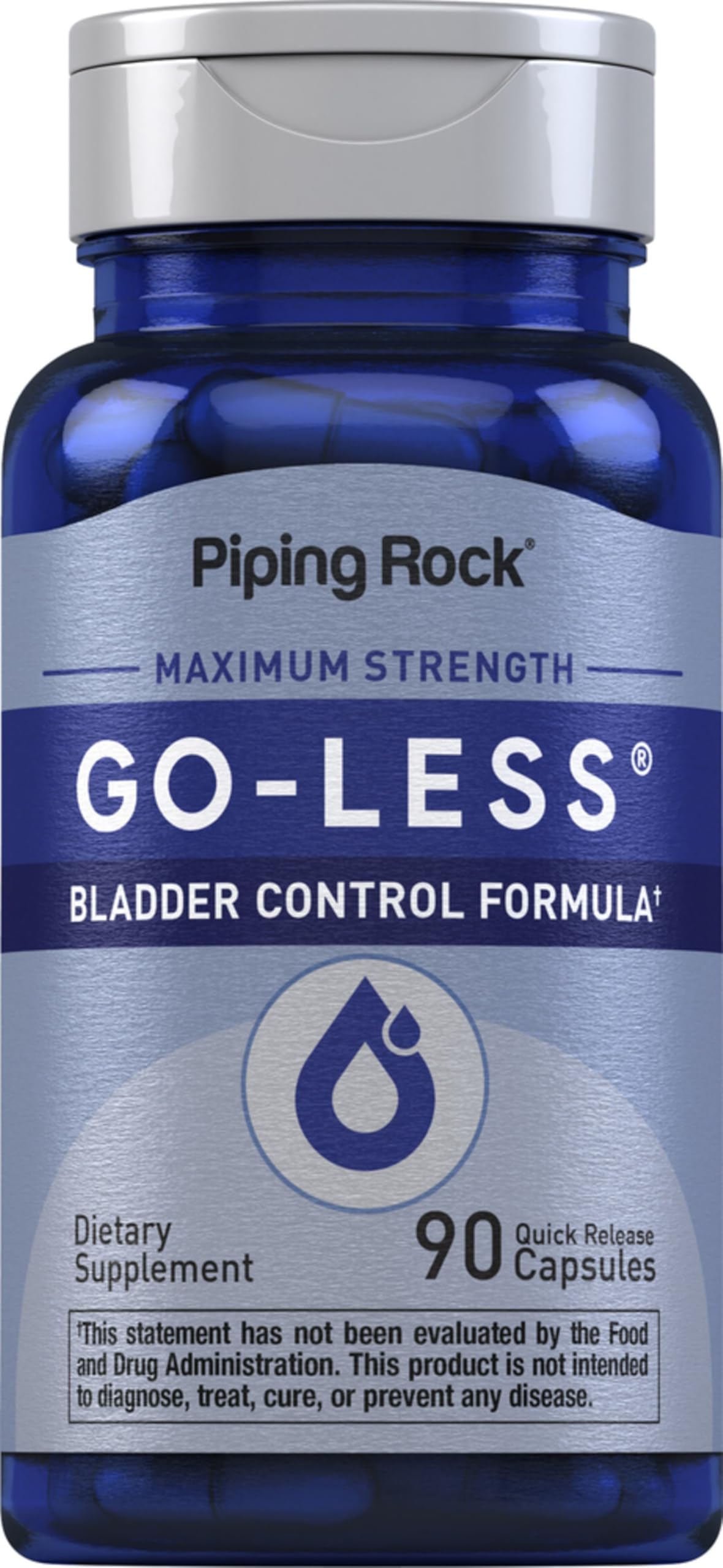 Piping Rock Bladder Control Pills for Women and Men | 90 Capsules | Maximum Strength Formula | Pumpkin Seed Extract | Non-GMO, Gluten Free Supplement Piping Rock uk supplements