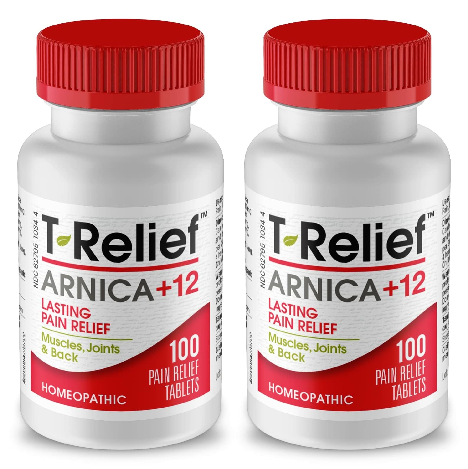 MediNatura T-Relief Pain - Arnica Medication for Naturally Soothing Body Aches - Supports Muscle, Joint & Back Relief - Chewable Tablets - Plant-Based Tablets - Non-Addictive - 100 Count - 2 Pack MediNatura uk supplements