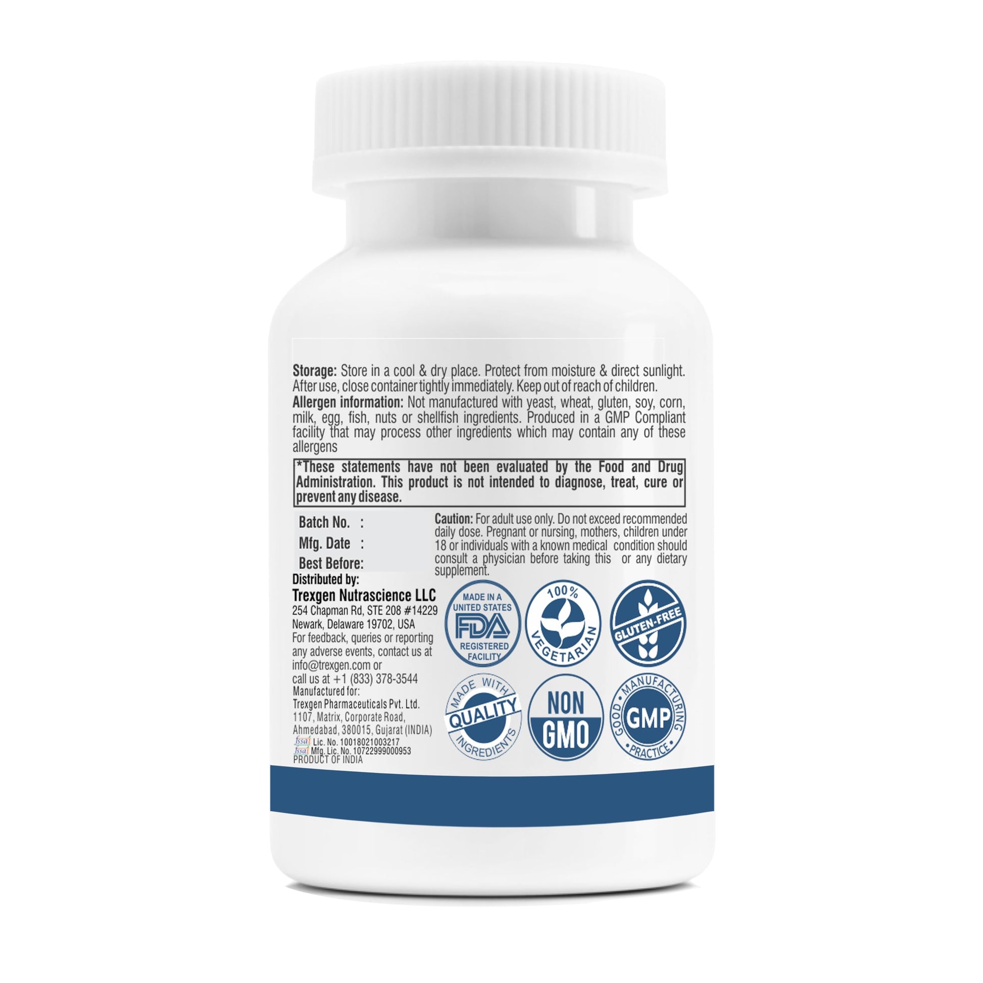 Trexgenics SYNERGISTIC & ADVANCED PCOS Support Myo-Inositol 1000 mg, D-Chiro Trexgenics uk supplements